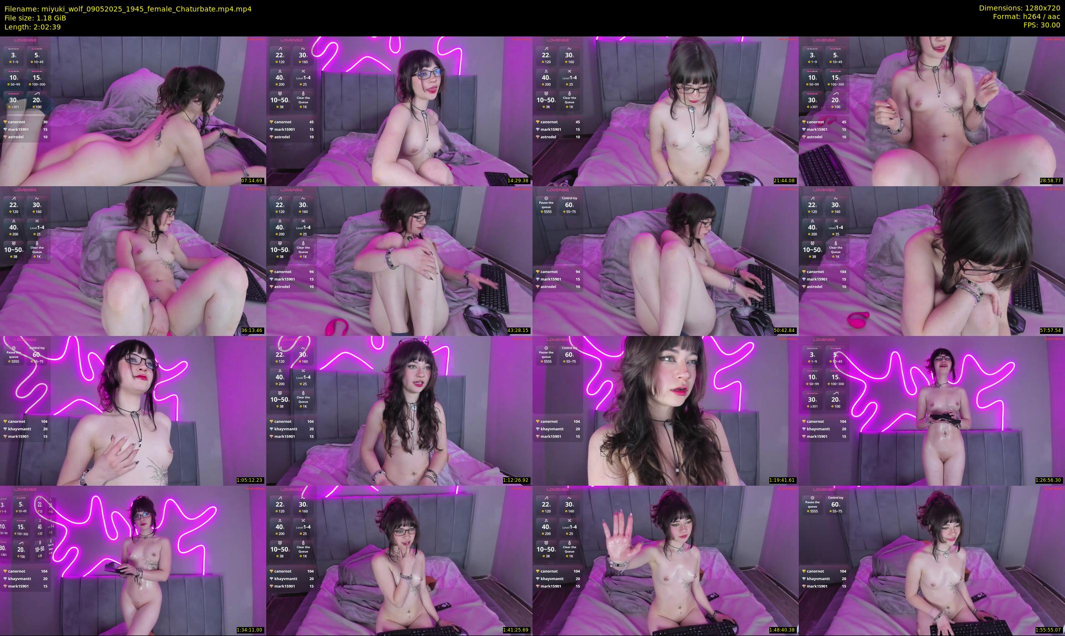 miyuki_wolf — 123 minute Chaturbate female cam show recording, 720p, May 9, 2025