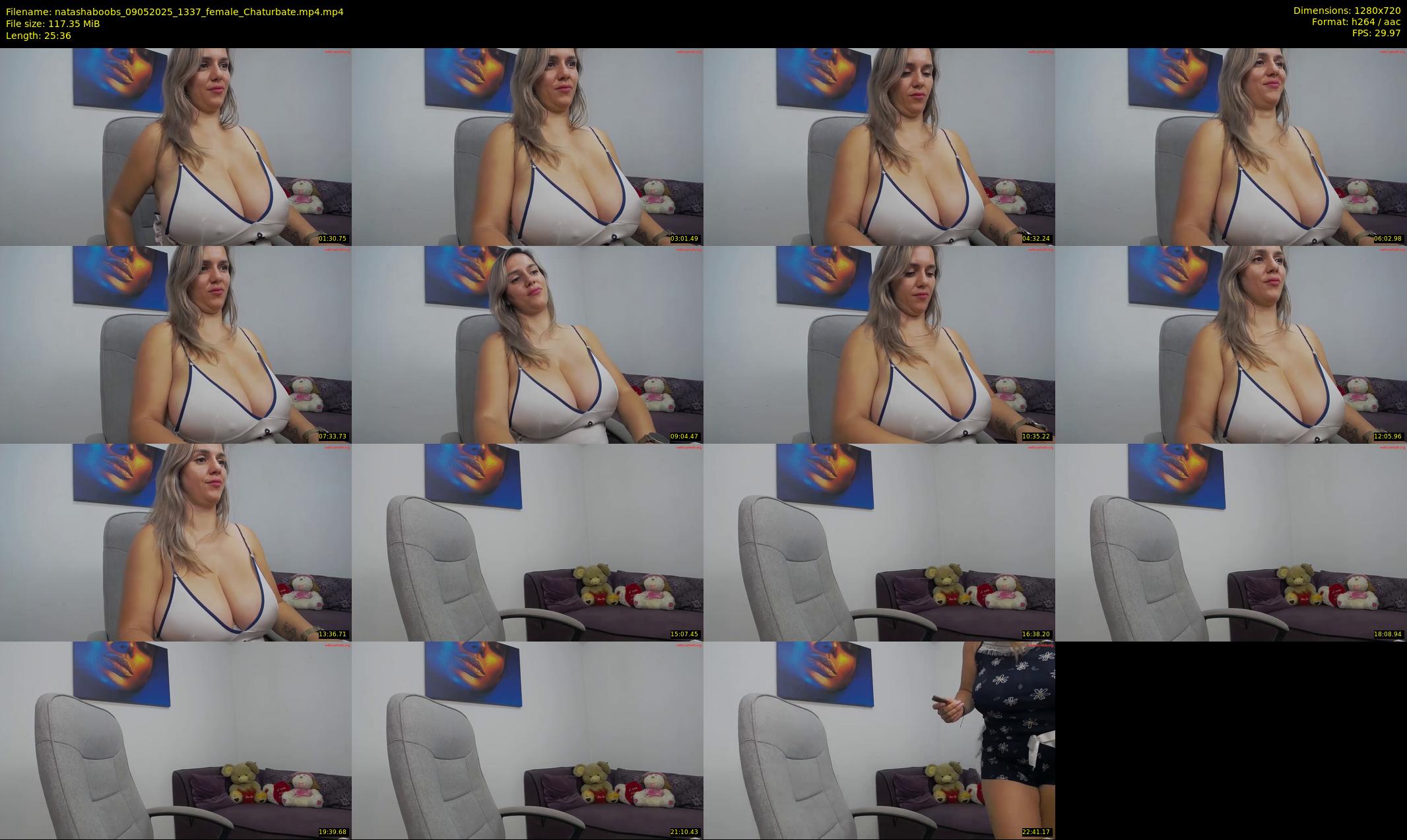 natashaboobs — 26 minute Chaturbate female cam show recording, 720p, May 9, 2025