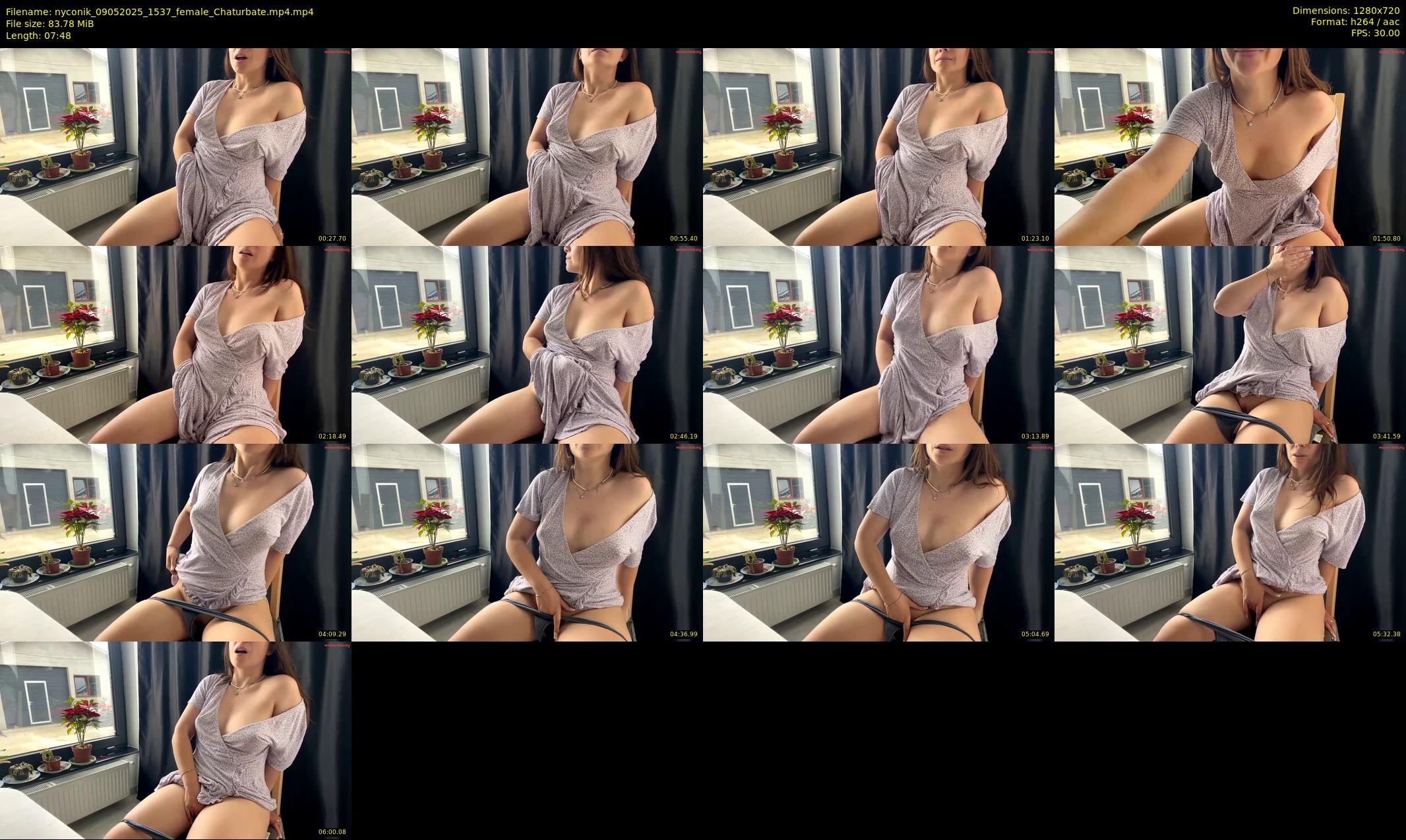 nyconik — 8 minute Chaturbate female cam show recording, 720p, May 9, 2025