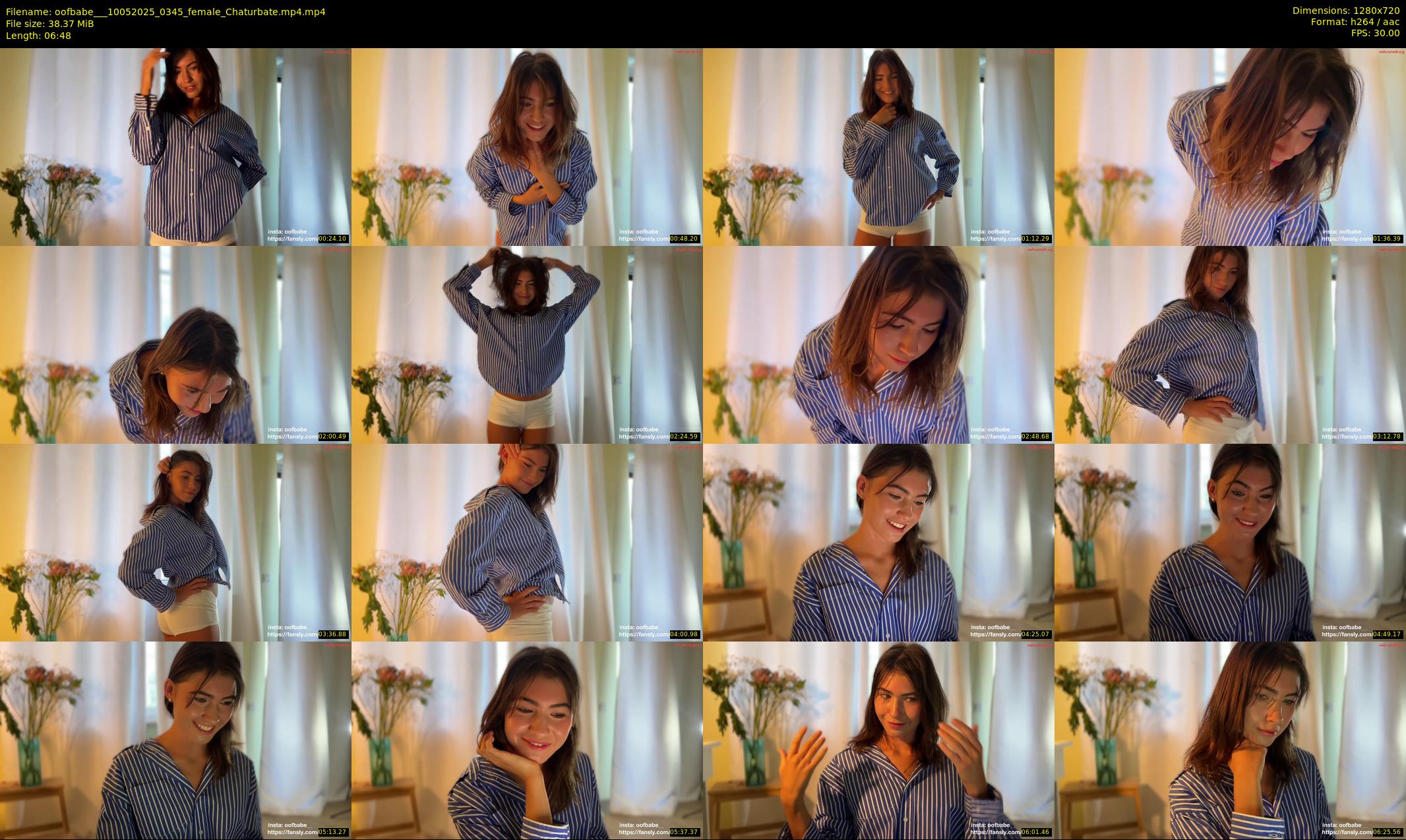 oofbabe__ — 7 minute Chaturbate female cam show recording, 720p, May 10, 2025