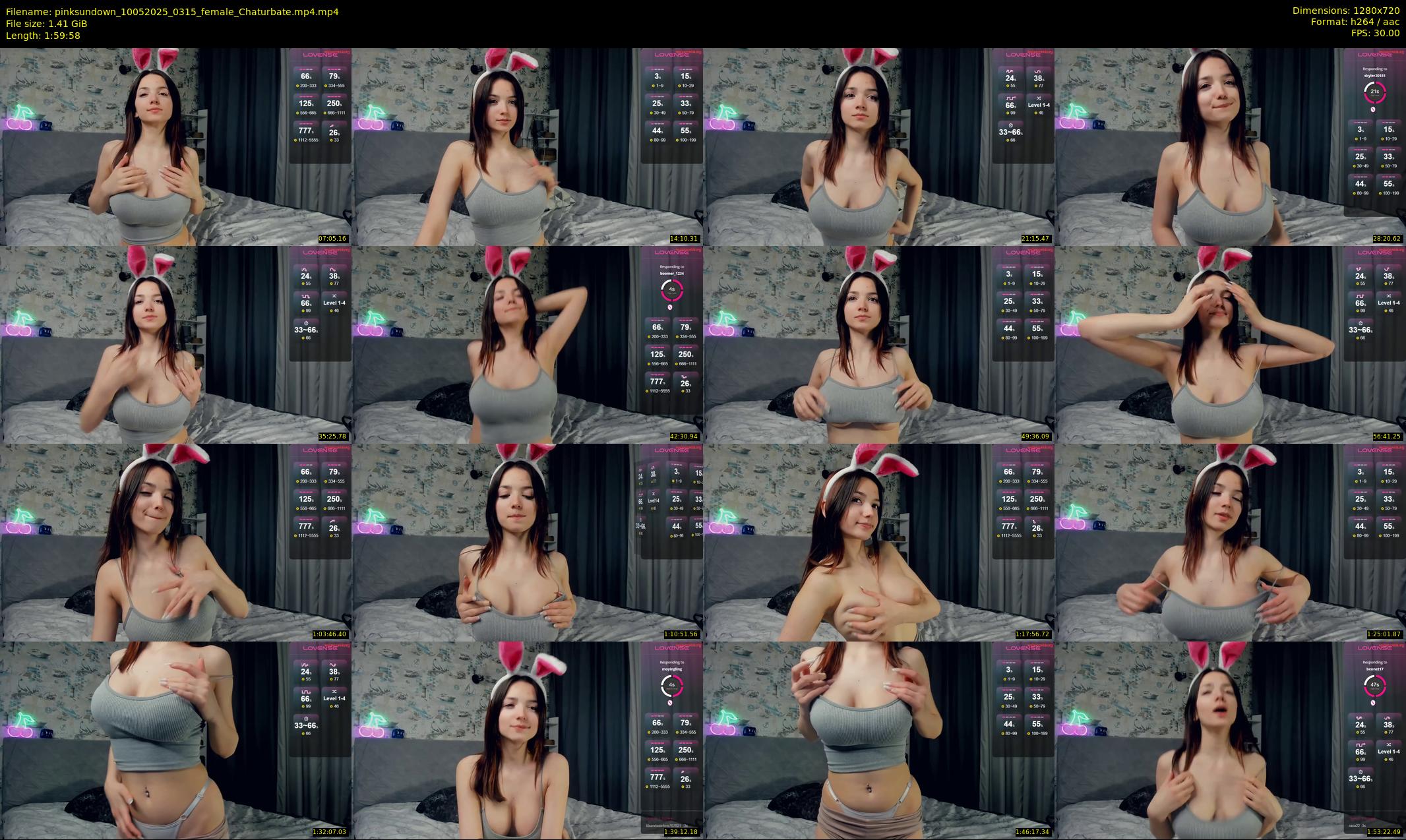pinksundown — 120 minute Chaturbate female cam show recording, 720p, May 10, 2025