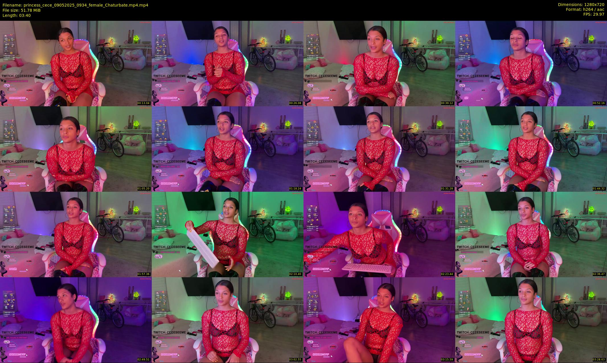 princess_cece — 4 minute Chaturbate female cam show recording, 720p, May 9, 2025
