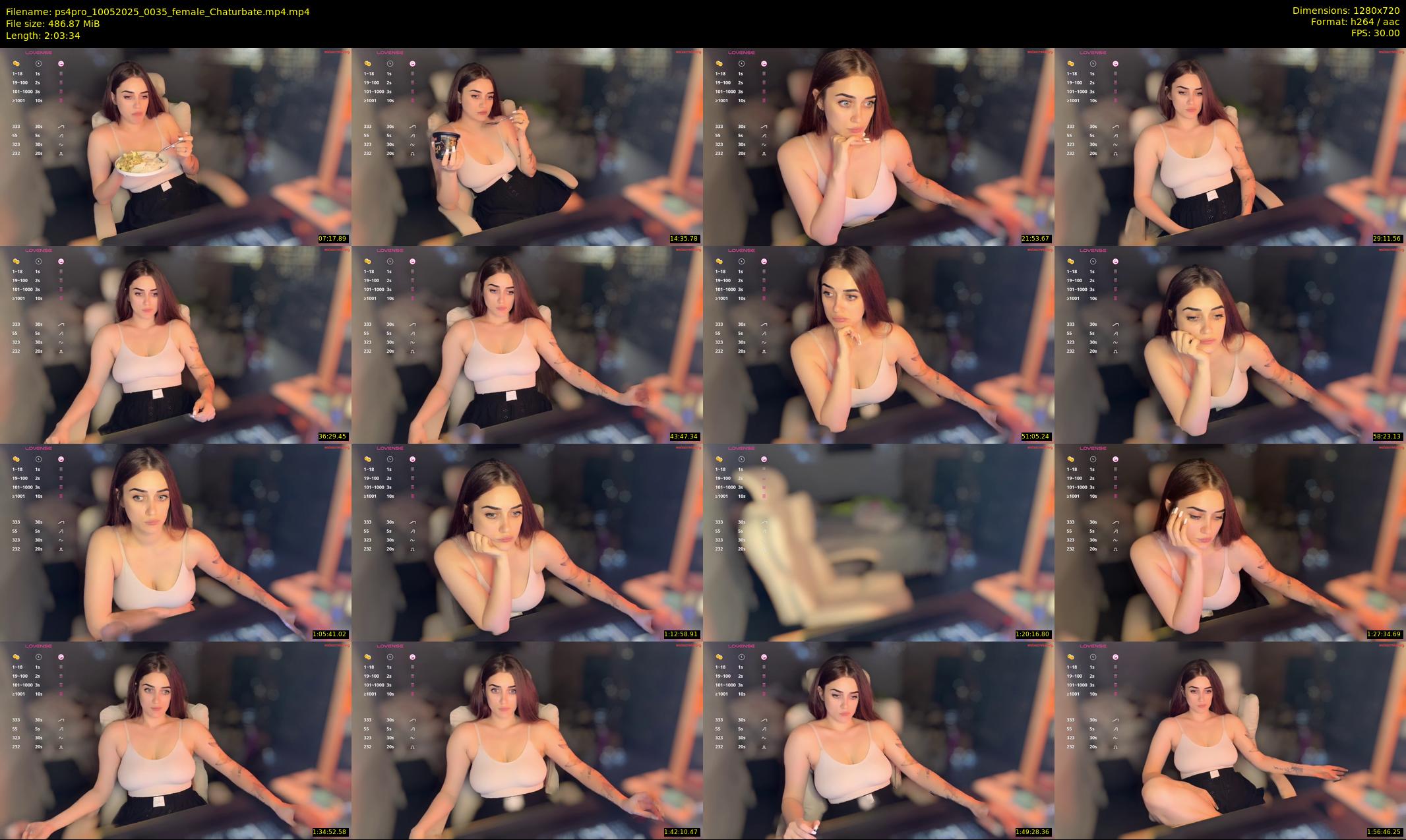 ps4pro — 124 minute Chaturbate female cam show recording, 720p, May 10, 2025