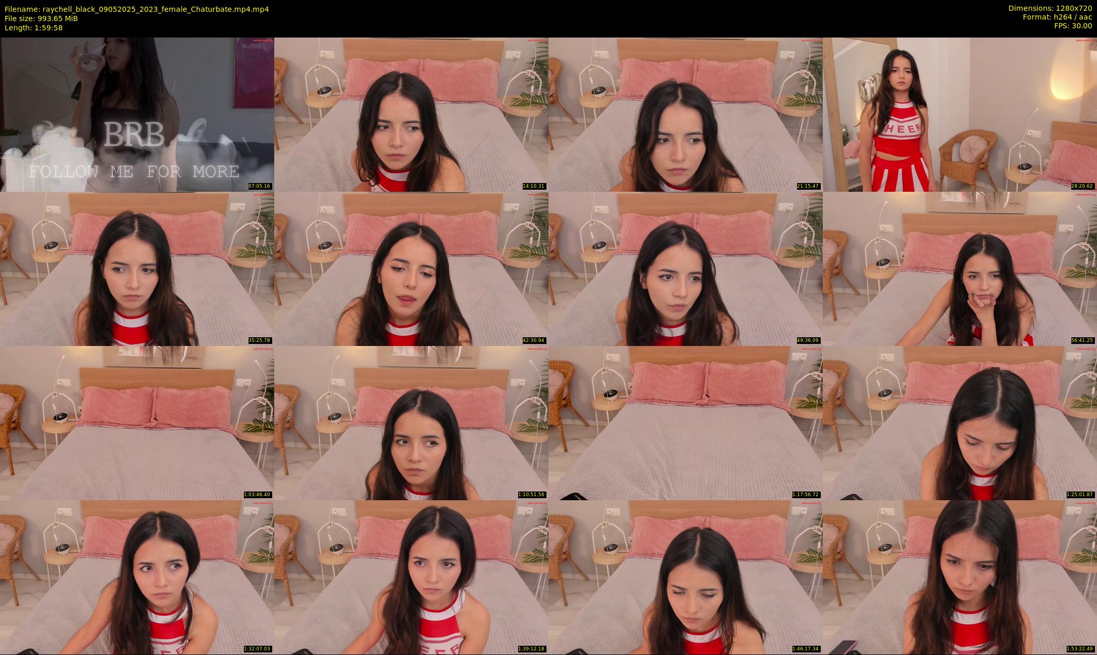 raychell_black — 120 minute Chaturbate female cam show recording, 720p, May 9, 2025