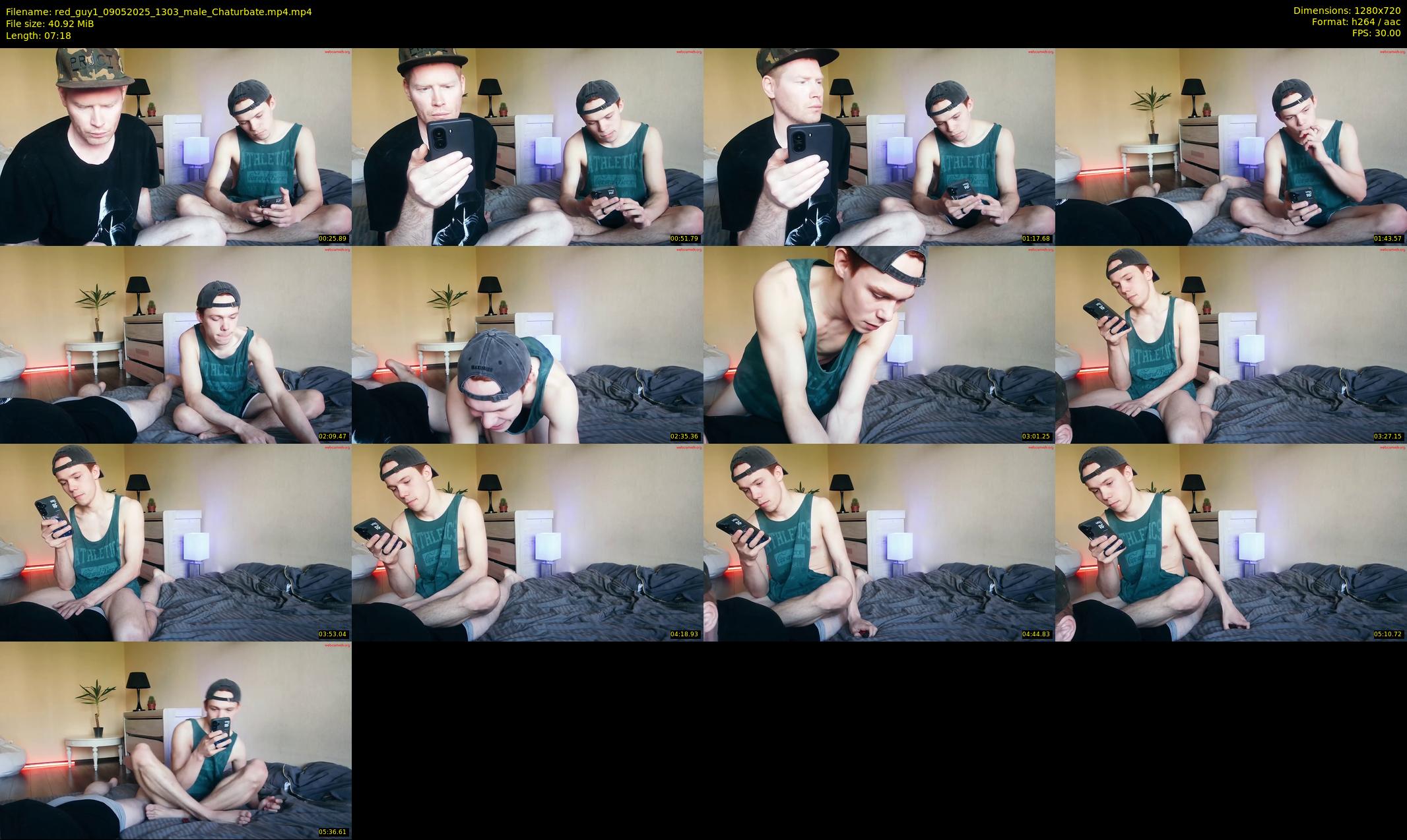 red_guy1 — 8 minute Chaturbate male cam show recording, 720p, May 9, 2025