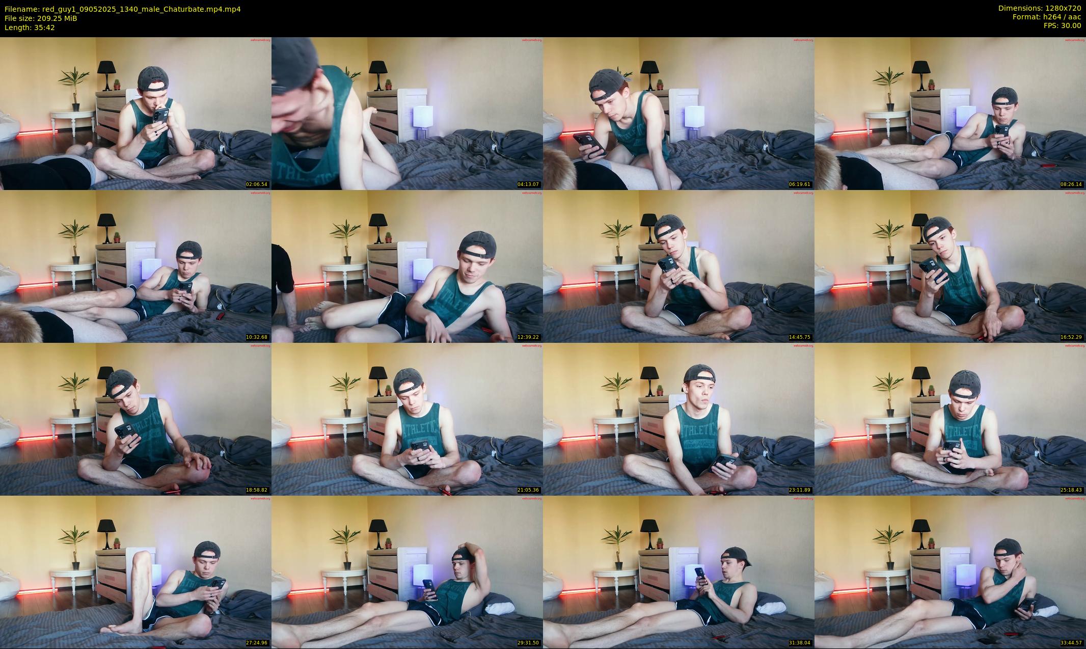 red_guy1 — 36 minute Chaturbate male cam show recording, 720p, May 9, 2025