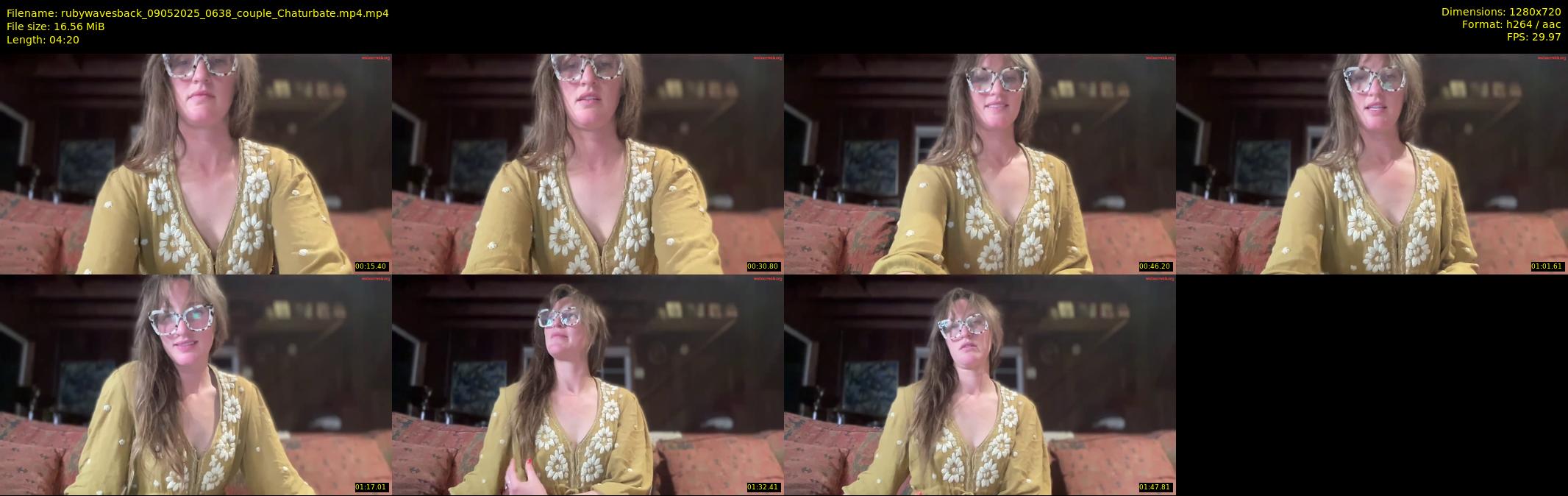 rubywavesback — 5 minute Chaturbate couple cam show recording, 720p, May 9, 2025