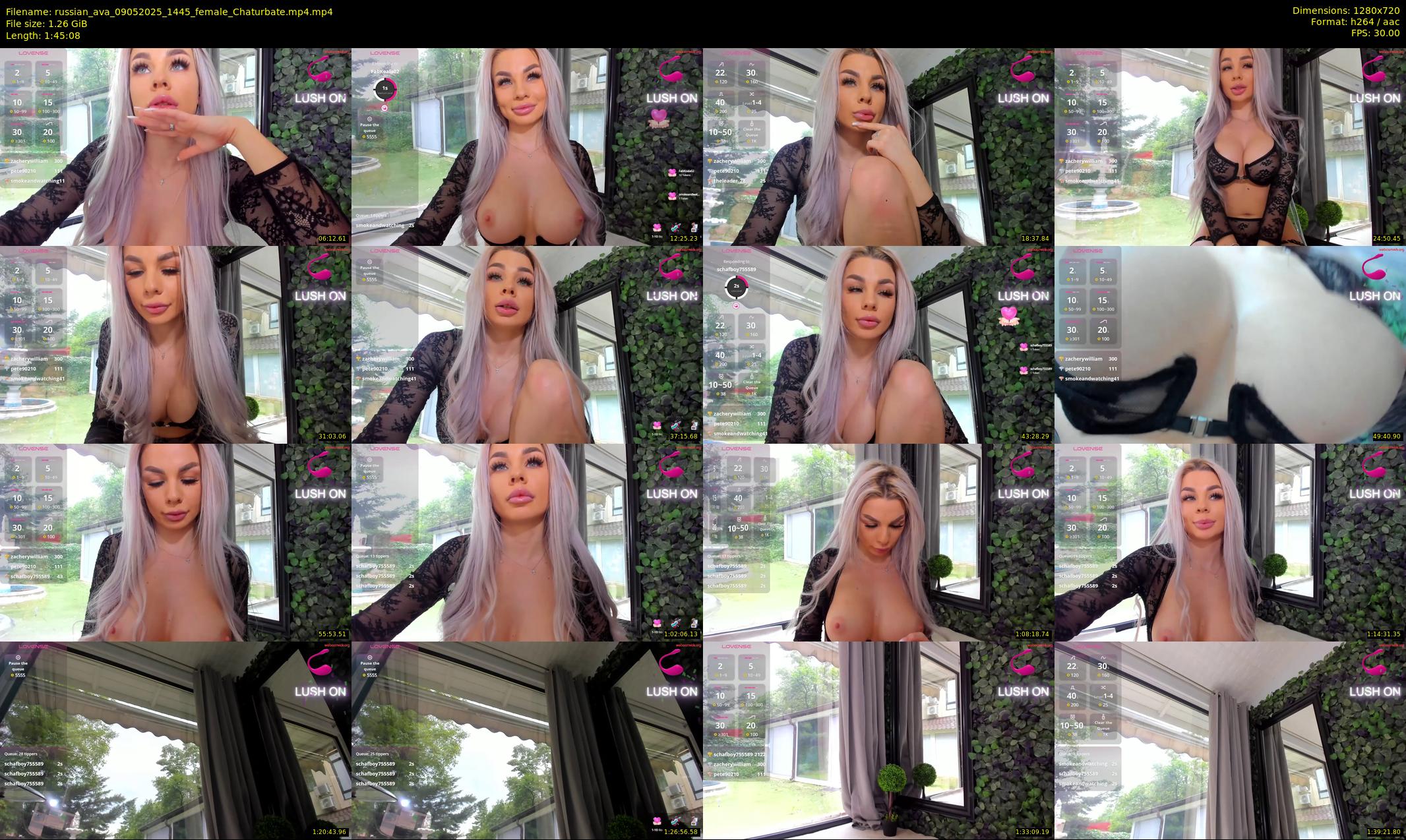 russian_ava — 106 minute Chaturbate female cam show recording, 720p, May 9, 2025
