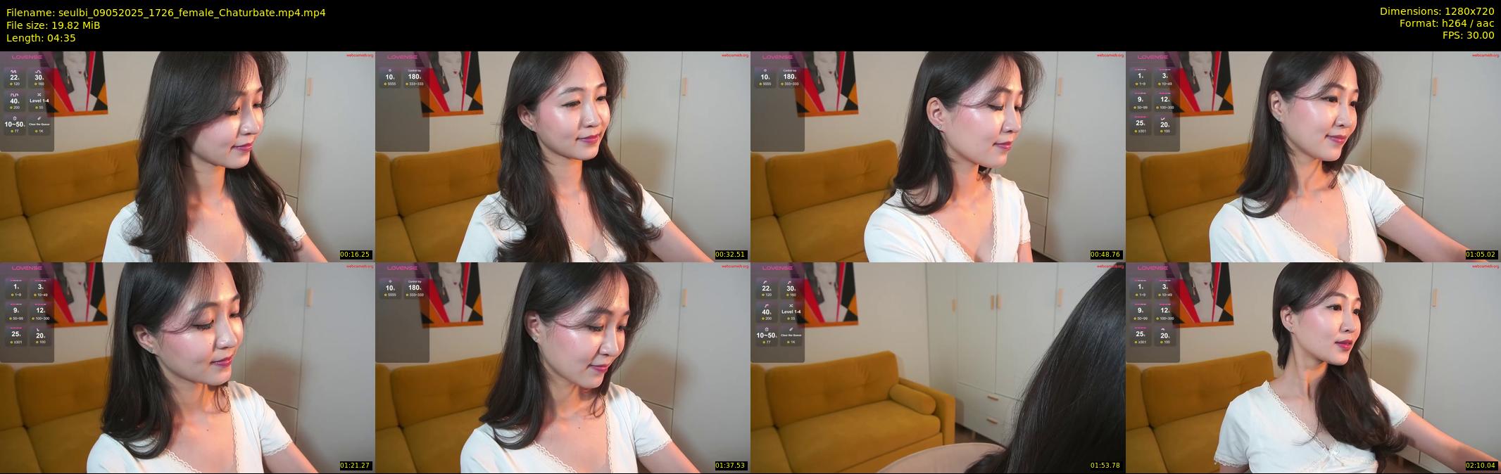 seulbi — 5 minute Chaturbate female cam show recording, 720p, May 9, 2025
