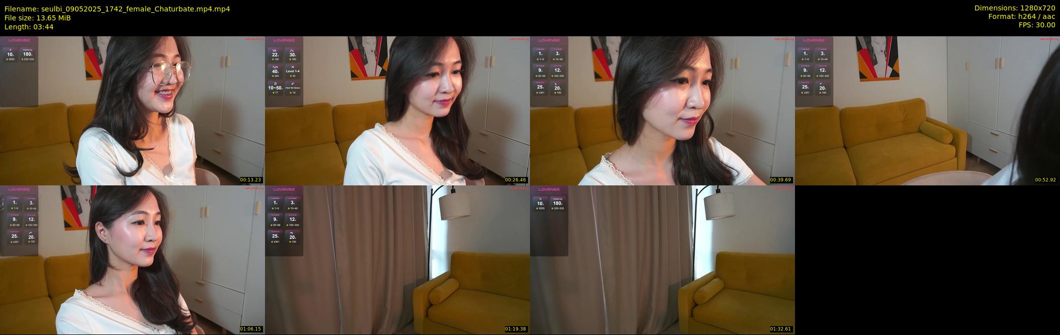seulbi — 4 minute Chaturbate female cam show recording, 720p, May 9, 2025