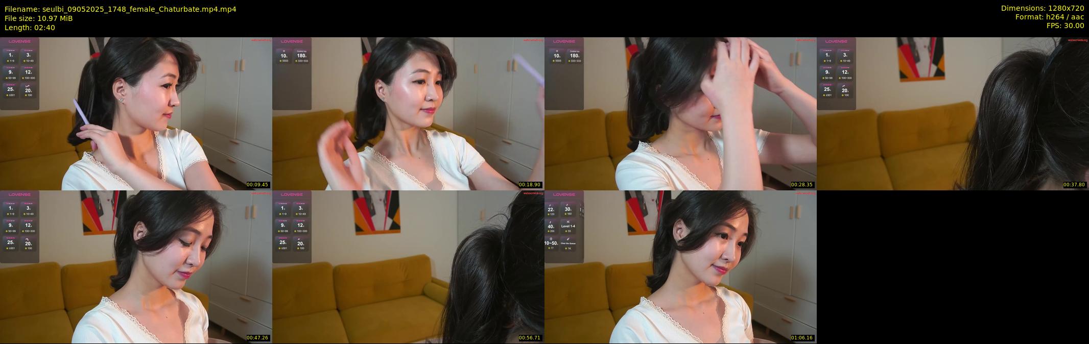 seulbi — 3 minute Chaturbate female cam show recording, 720p, May 9, 2025
