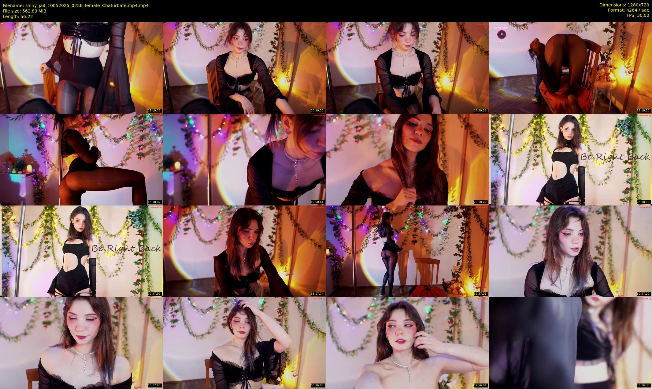 shiny_jail — 57 minute Chaturbate female cam show recording, 720p, May 10, 2025