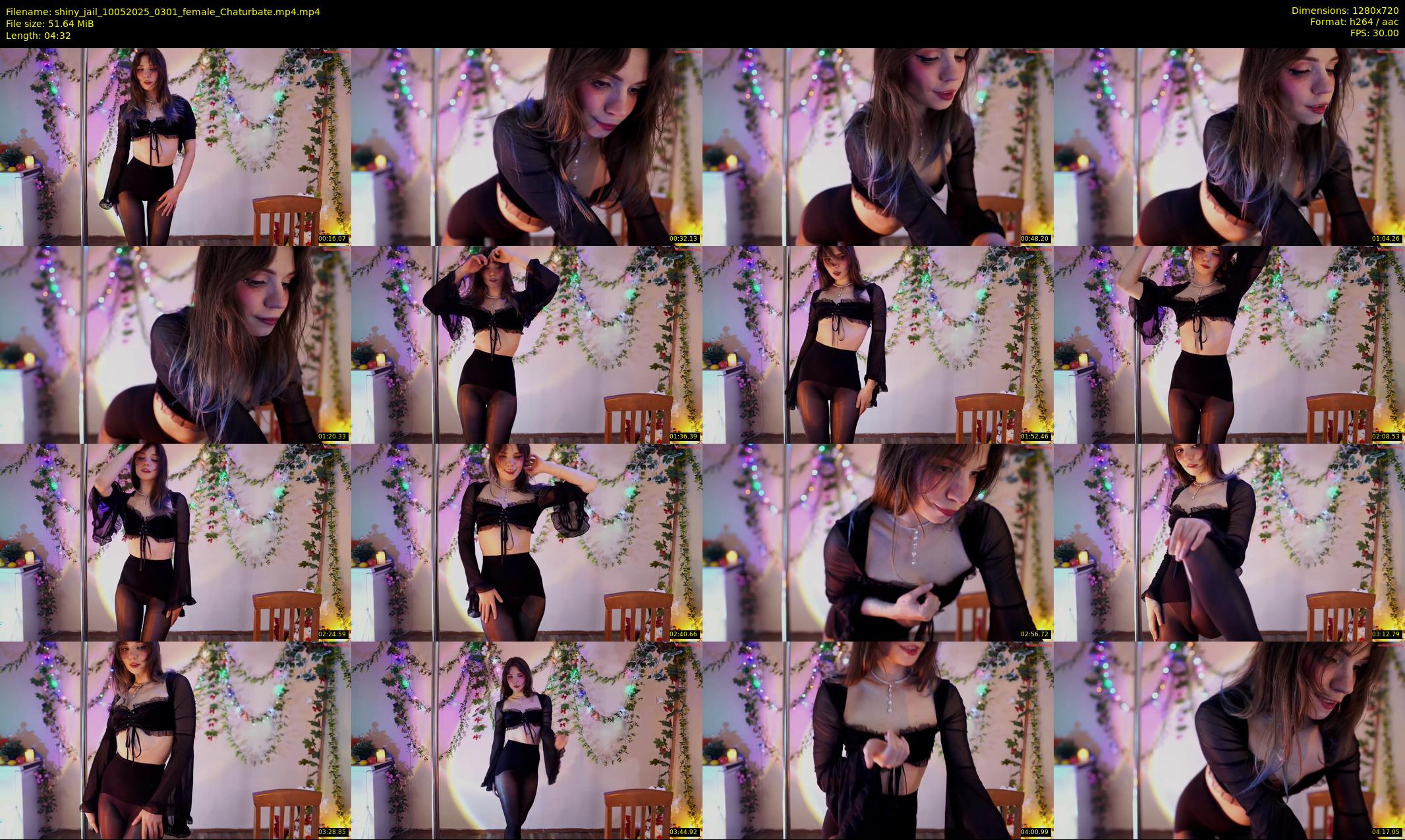 shiny_jail — 5 minute Chaturbate female cam show recording, 720p, May 10, 2025