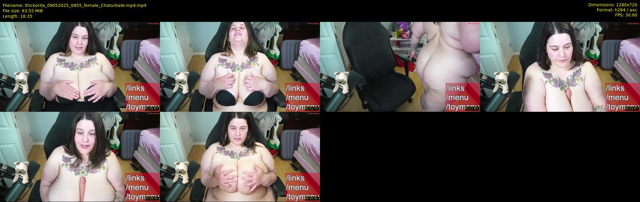 thickorita — 19 minute Chaturbate female cam show recording, 720p, May 9, 2025