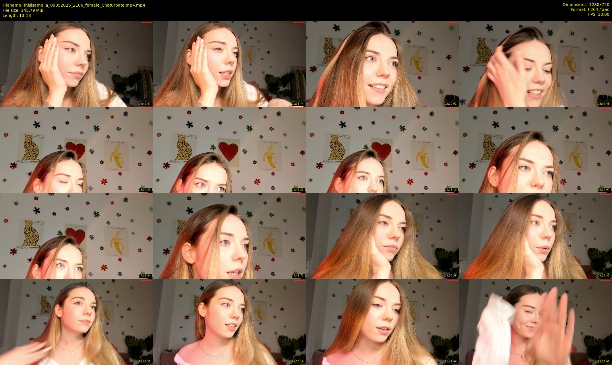 thisisamelia — 14 minute Chaturbate female cam show recording, 720p, May 9, 2025