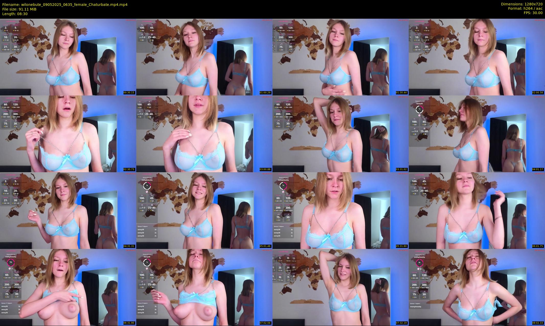 wilonebute — 9 minute Chaturbate female cam show recording, 720p, May 9, 2025