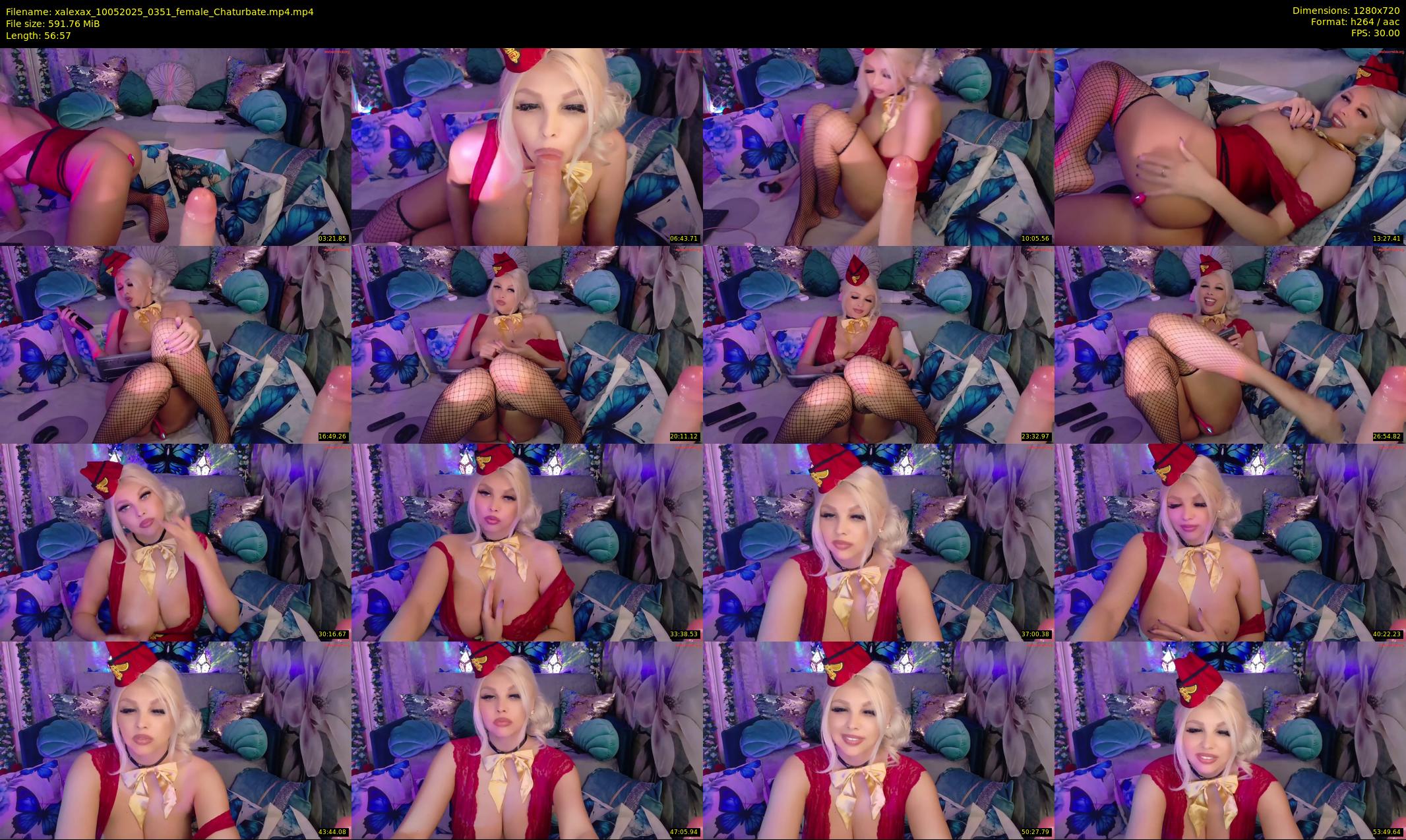 xalexax — 57 minute Chaturbate female cam show recording, 720p, May 10, 2025
