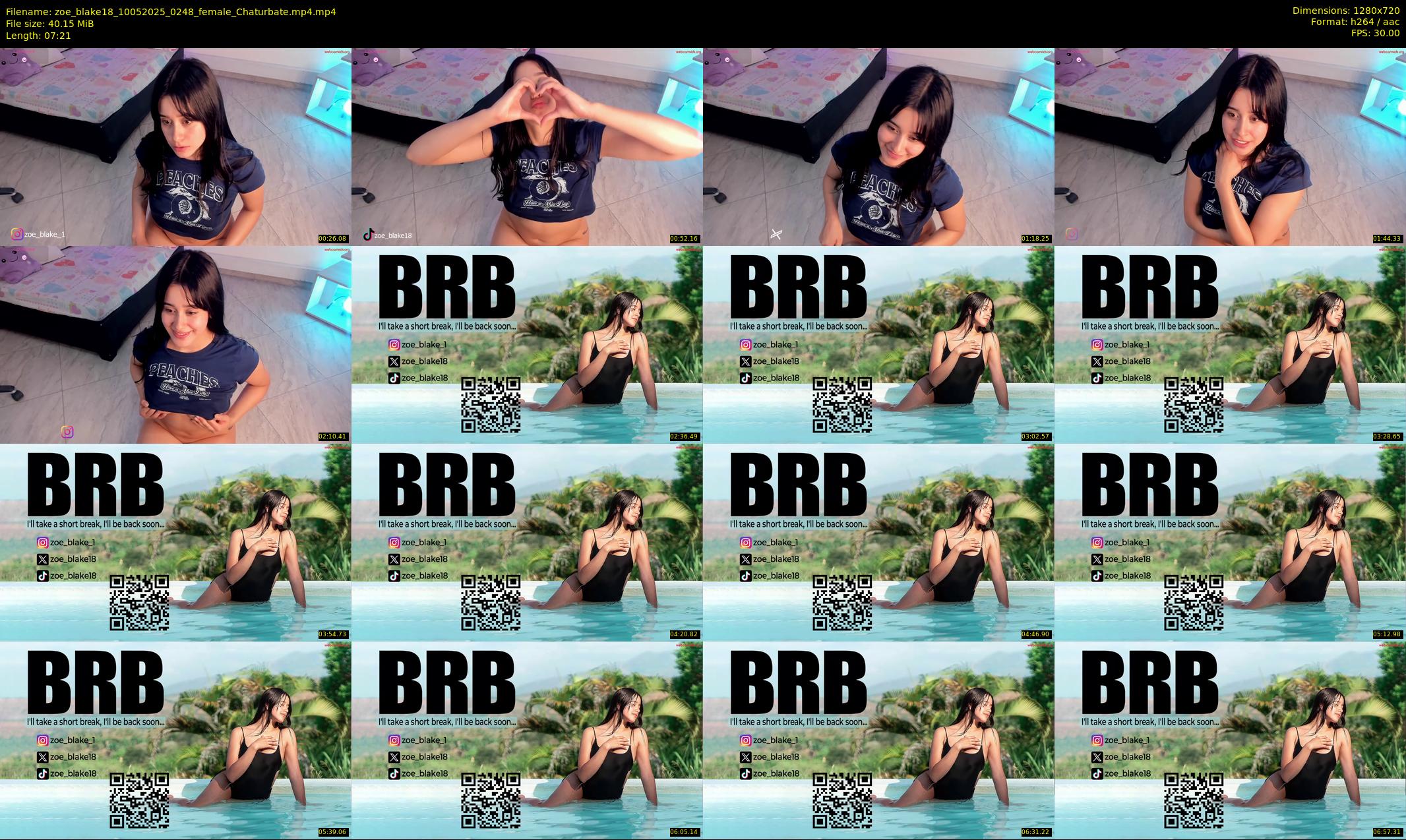 zoe_blake18 — 8 minute Chaturbate female cam show recording, 720p, May 10, 2025