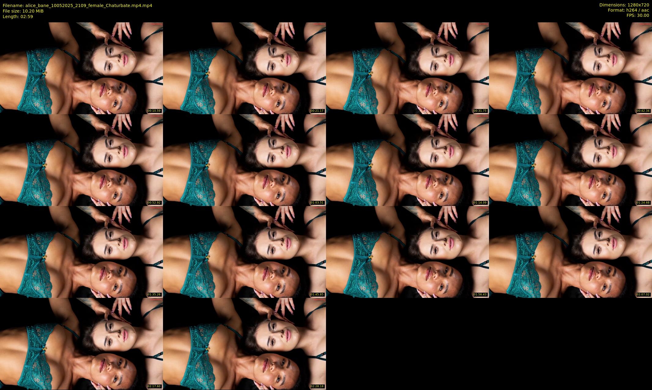 alice_bane — 3 minute Chaturbate female cam show recording, 720p, May 10, 2025
