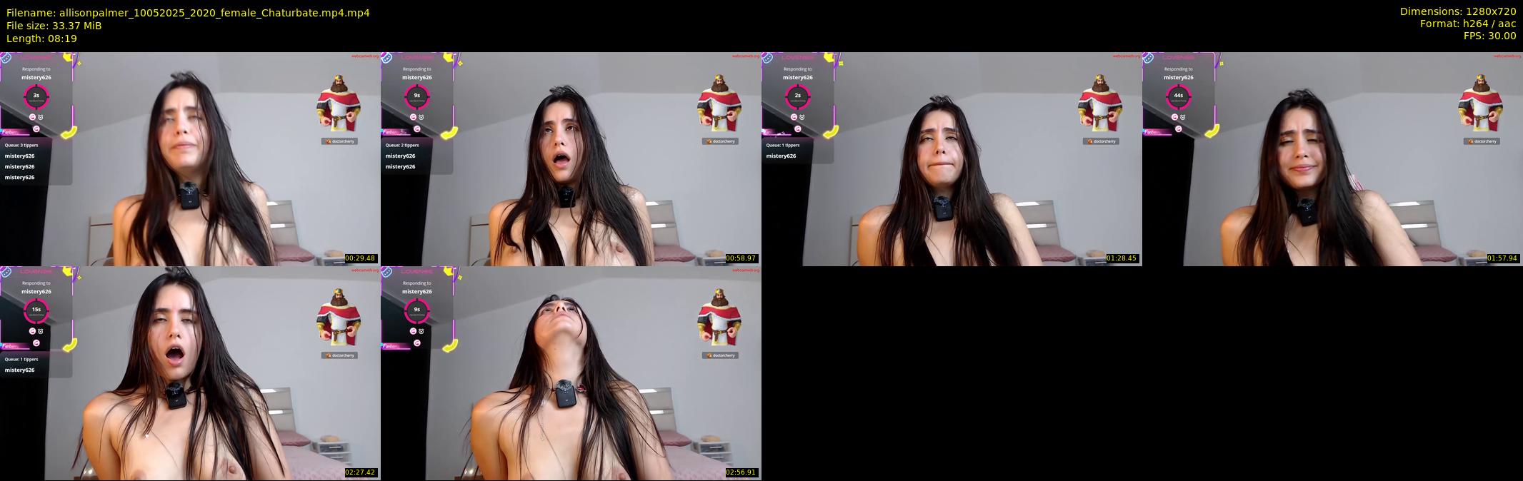 allisonpalmer — 9 minute Chaturbate female cam show recording, 720p, May 10, 2025
