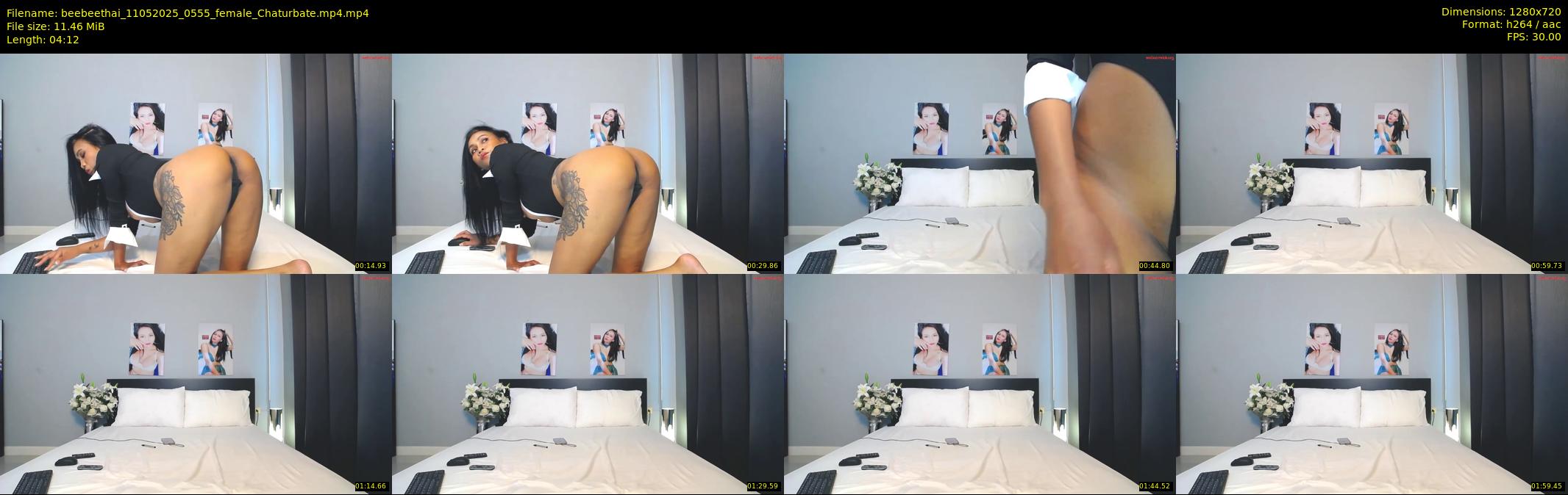 beebeethai — 5 minute Chaturbate female cam show recording, 720p, May 11, 2025
