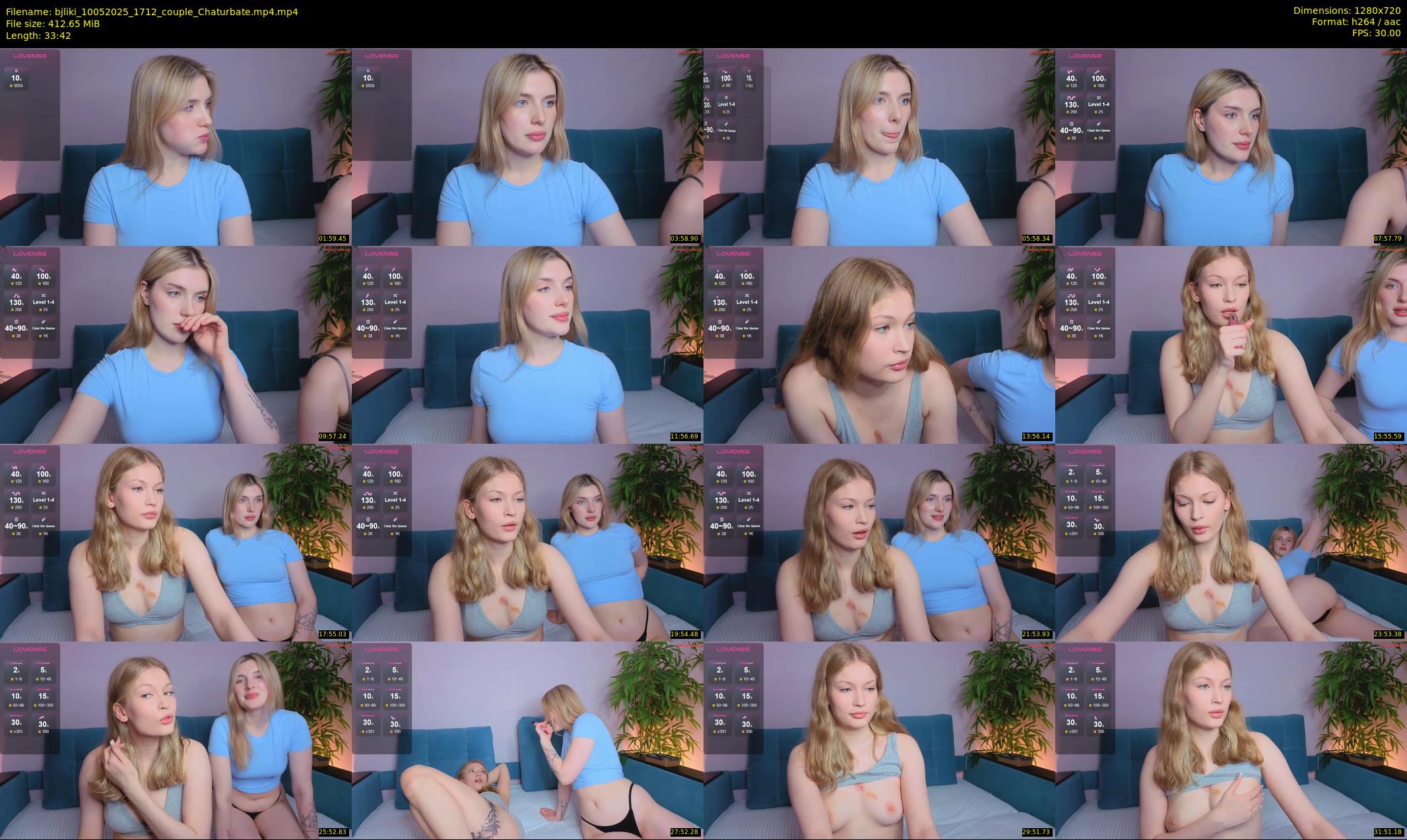 bjliki — 34 minute Chaturbate couple cam show recording, 720p, May 10, 2025