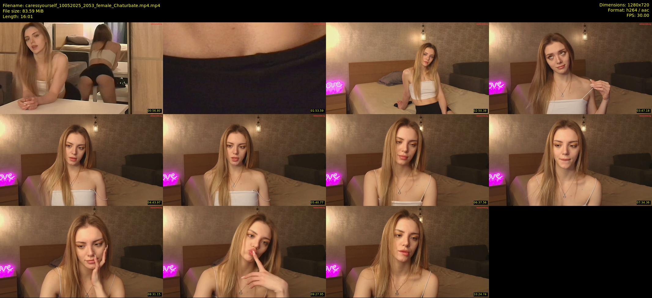 caressyourself — 17 minute Chaturbate female cam show recording, 720p, May 10, 2025