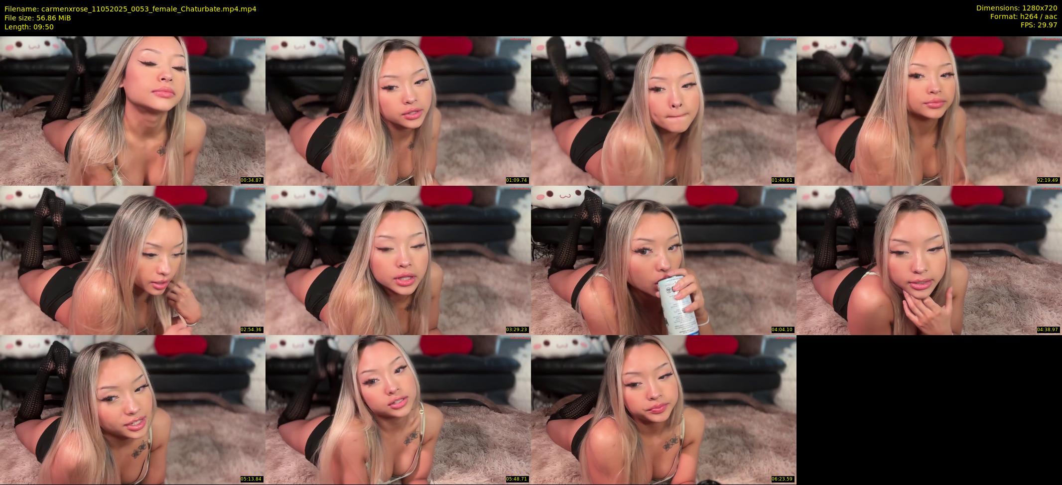 carmenxrose — 10 minute Chaturbate female cam show recording, 720p, May 11, 2025