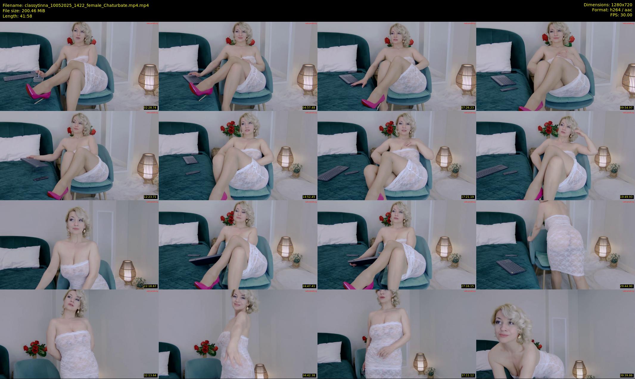 classytinna — 42 minute Chaturbate female cam show recording, 720p, May 10, 2025