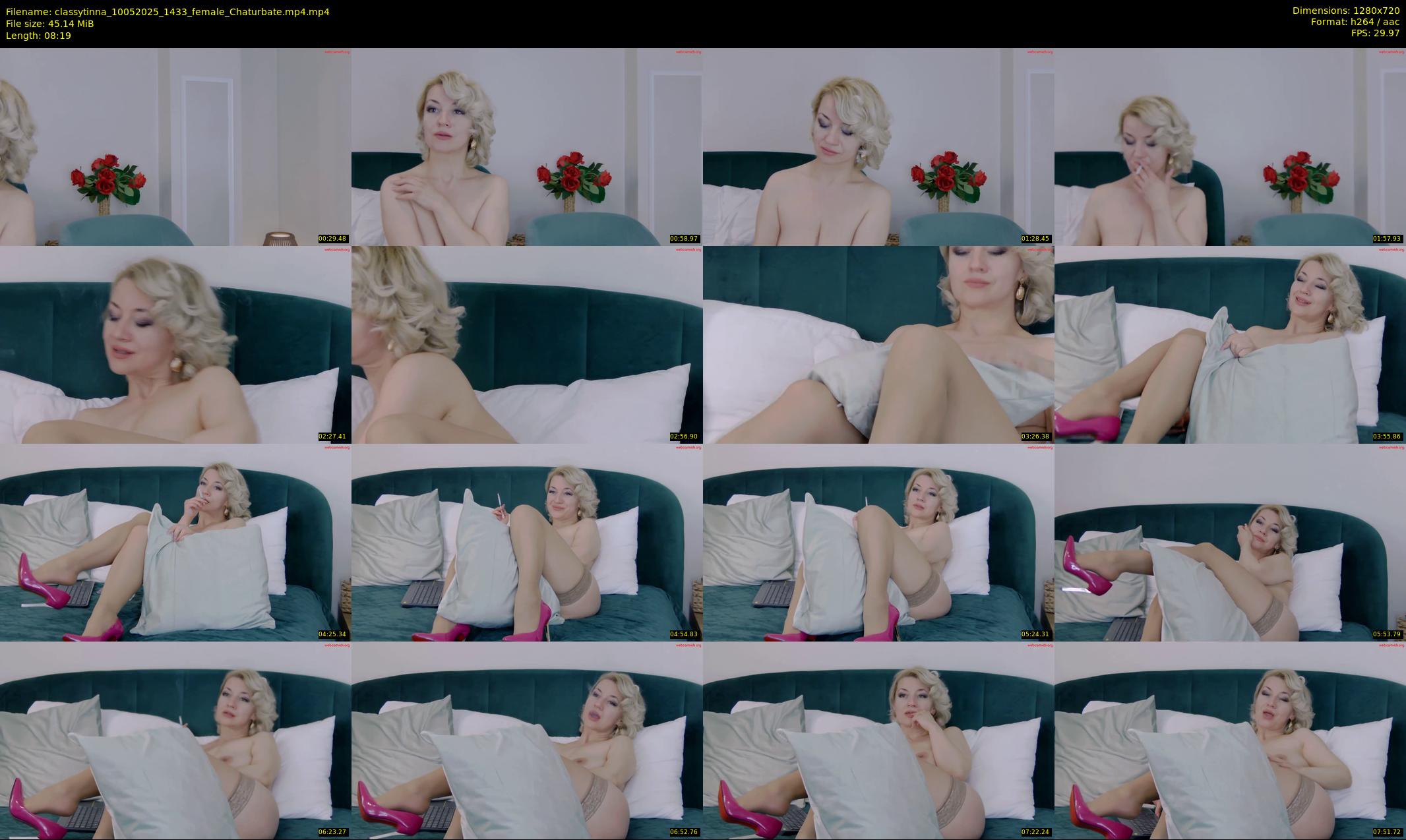 classytinna — 9 minute Chaturbate female cam show recording, 720p, May 10, 2025