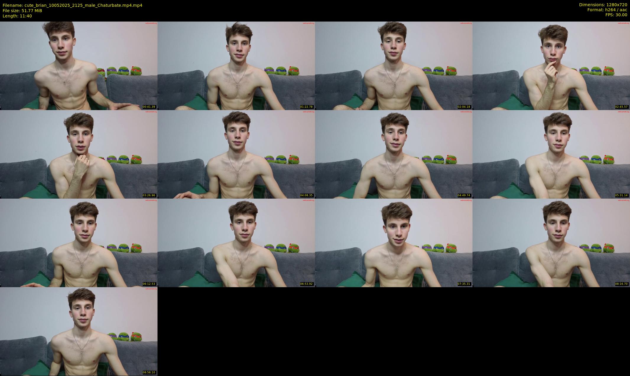 cute_brian — 12 minute Chaturbate male cam show recording, 720p, May 10, 2025