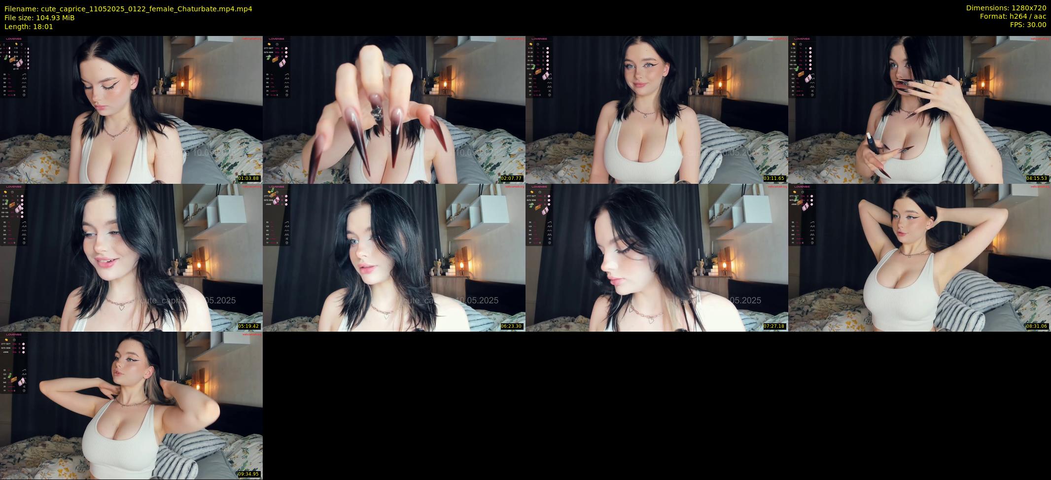 cute_caprice — 19 minute Chaturbate female cam show recording, 720p, May 11, 2025