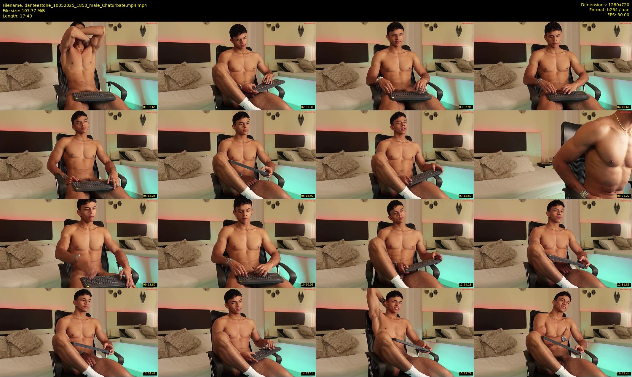 danteestone — 18 minute Chaturbate male cam show recording, 720p, May 10, 2025