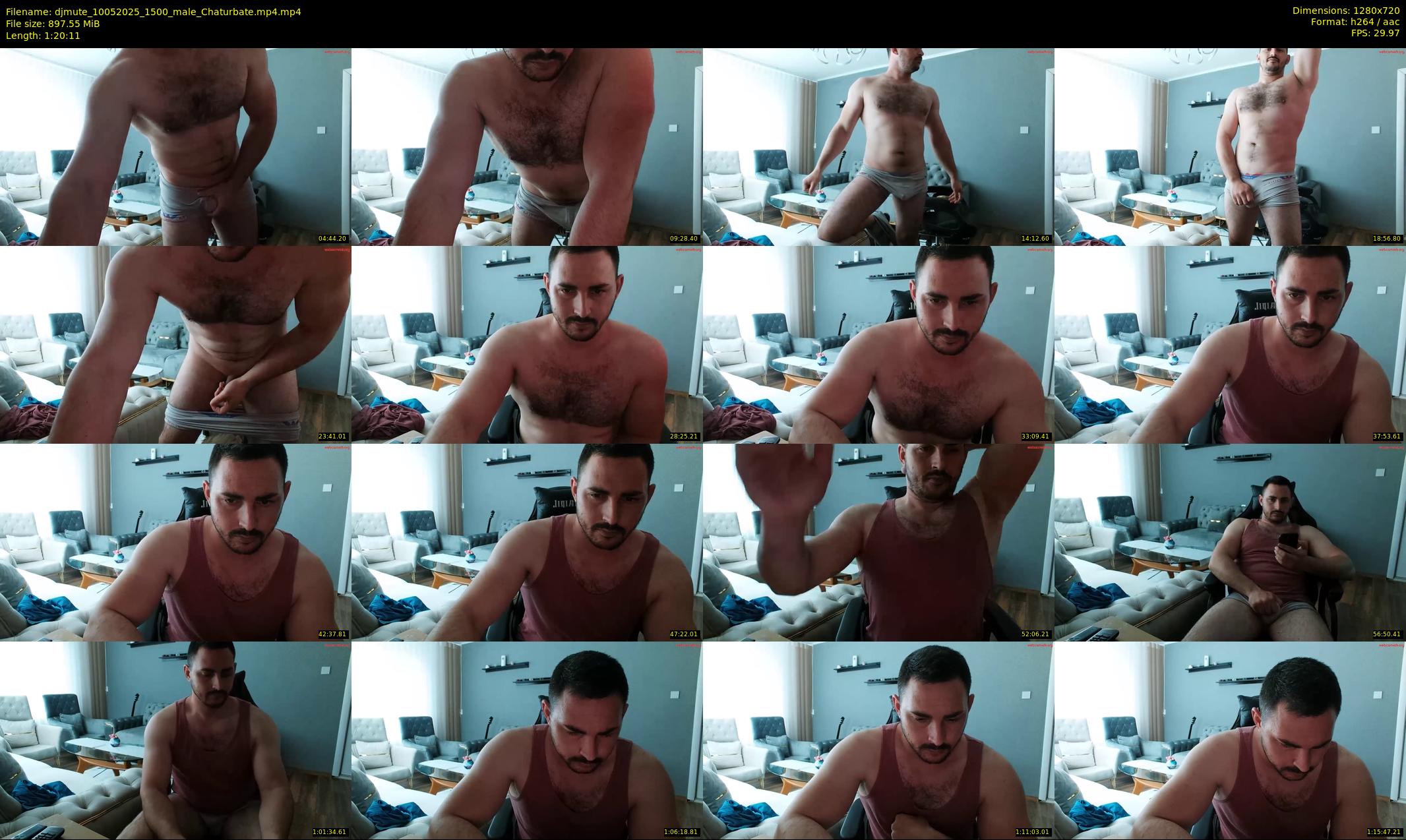 djmute — 81 minute Chaturbate male cam show recording, 720p, May 10, 2025