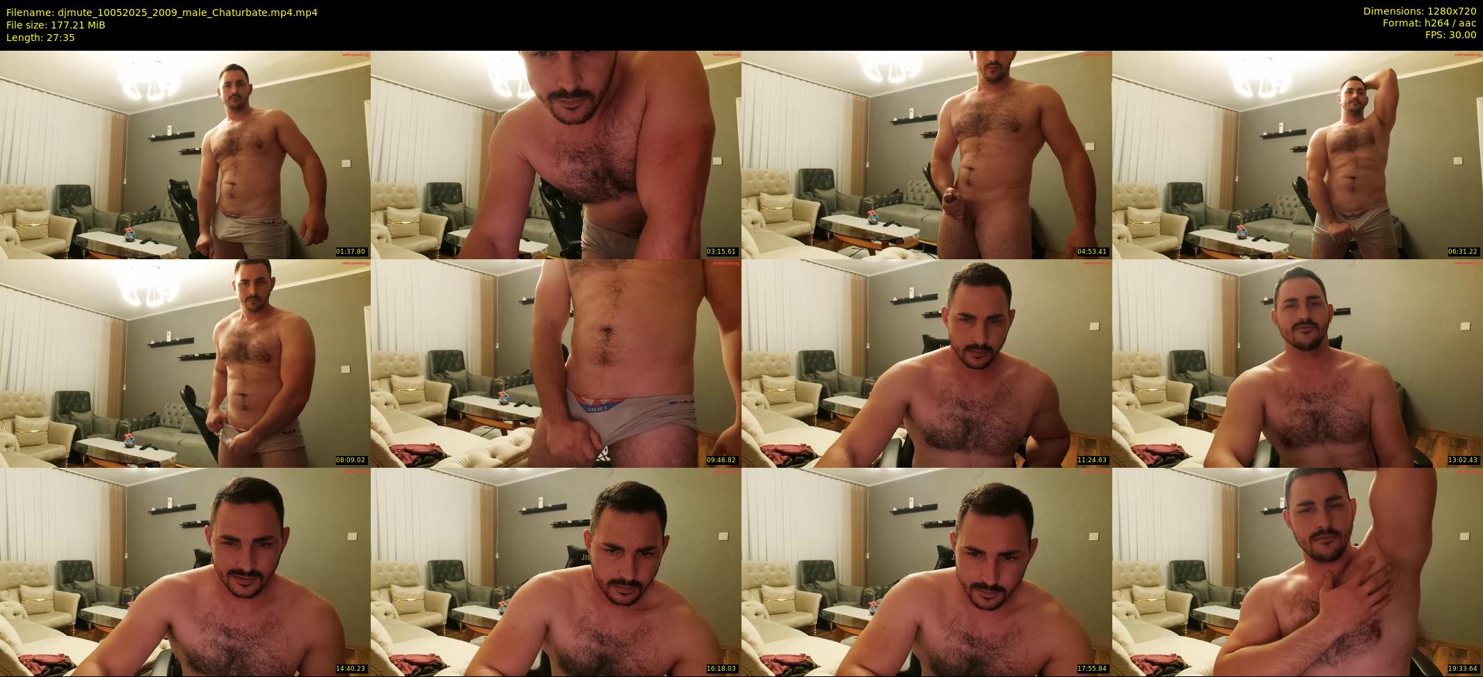 djmute — 28 minute Chaturbate male cam show recording, 720p, May 10, 2025