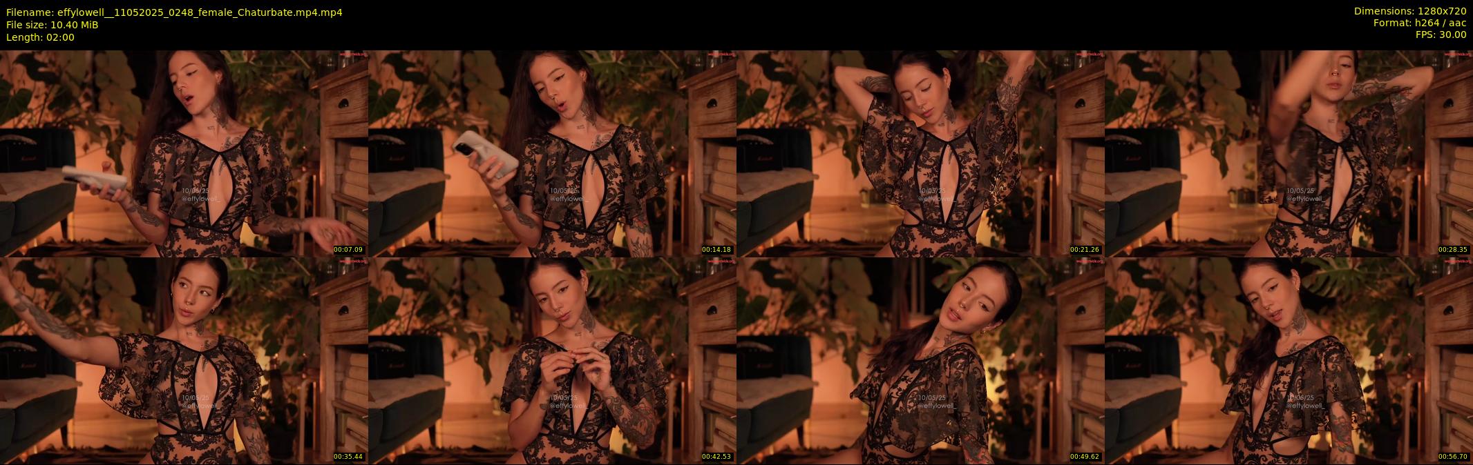 effylowell_ — 2 minute Chaturbate female cam show recording, 720p, May 11, 2025