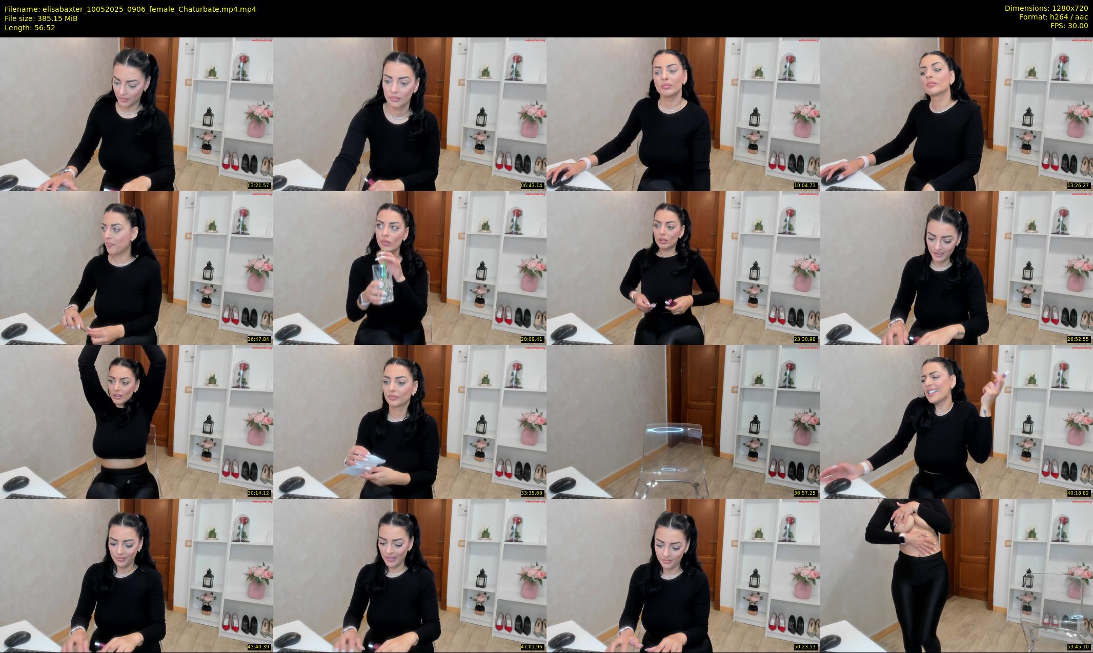 elisabaxter — 57 minute Chaturbate female cam show recording, 720p, May 10, 2025