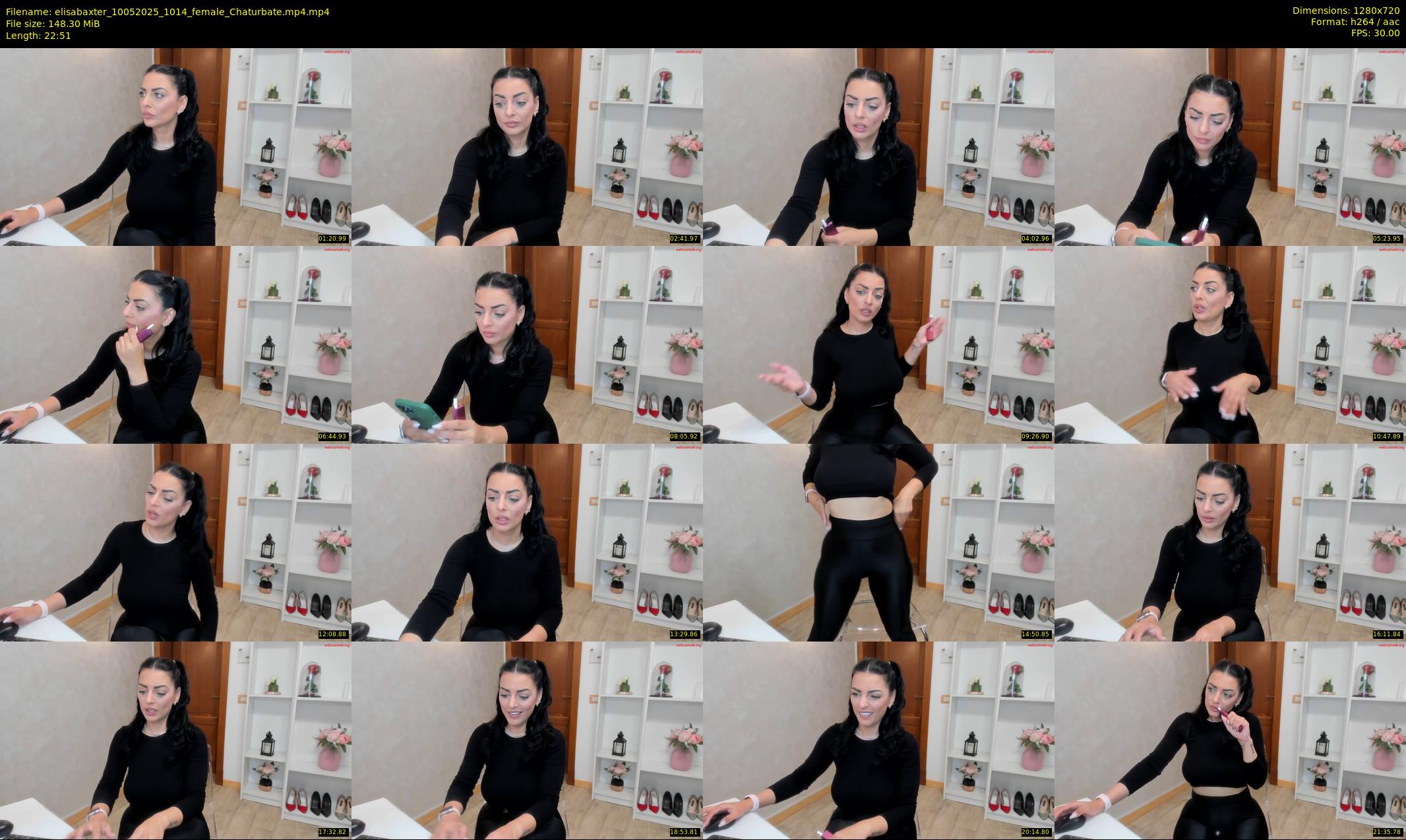 elisabaxter — 23 minute Chaturbate female cam show recording, 720p, May 10, 2025