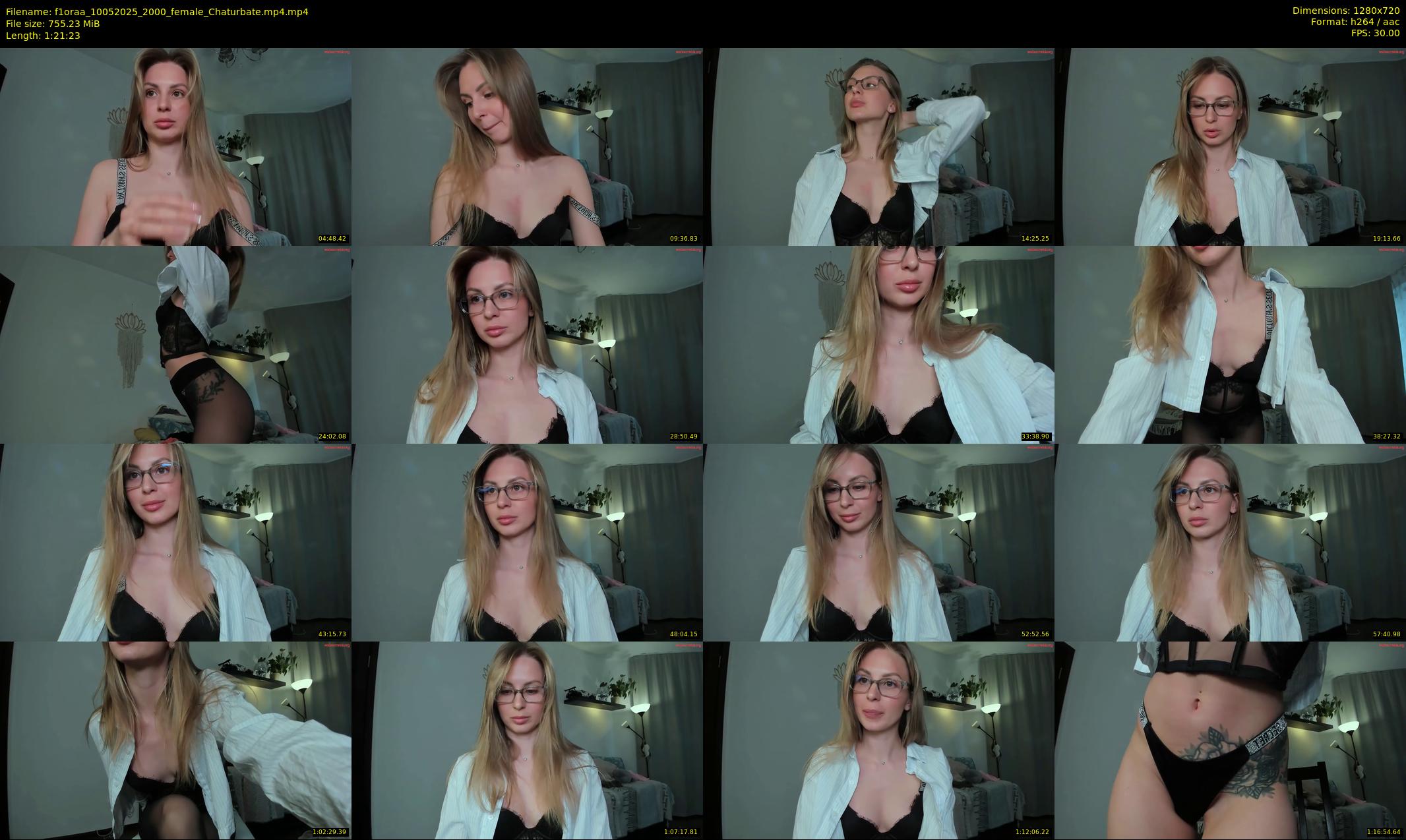 f1oraa — 82 minute Chaturbate female cam show recording, 720p, May 10, 2025