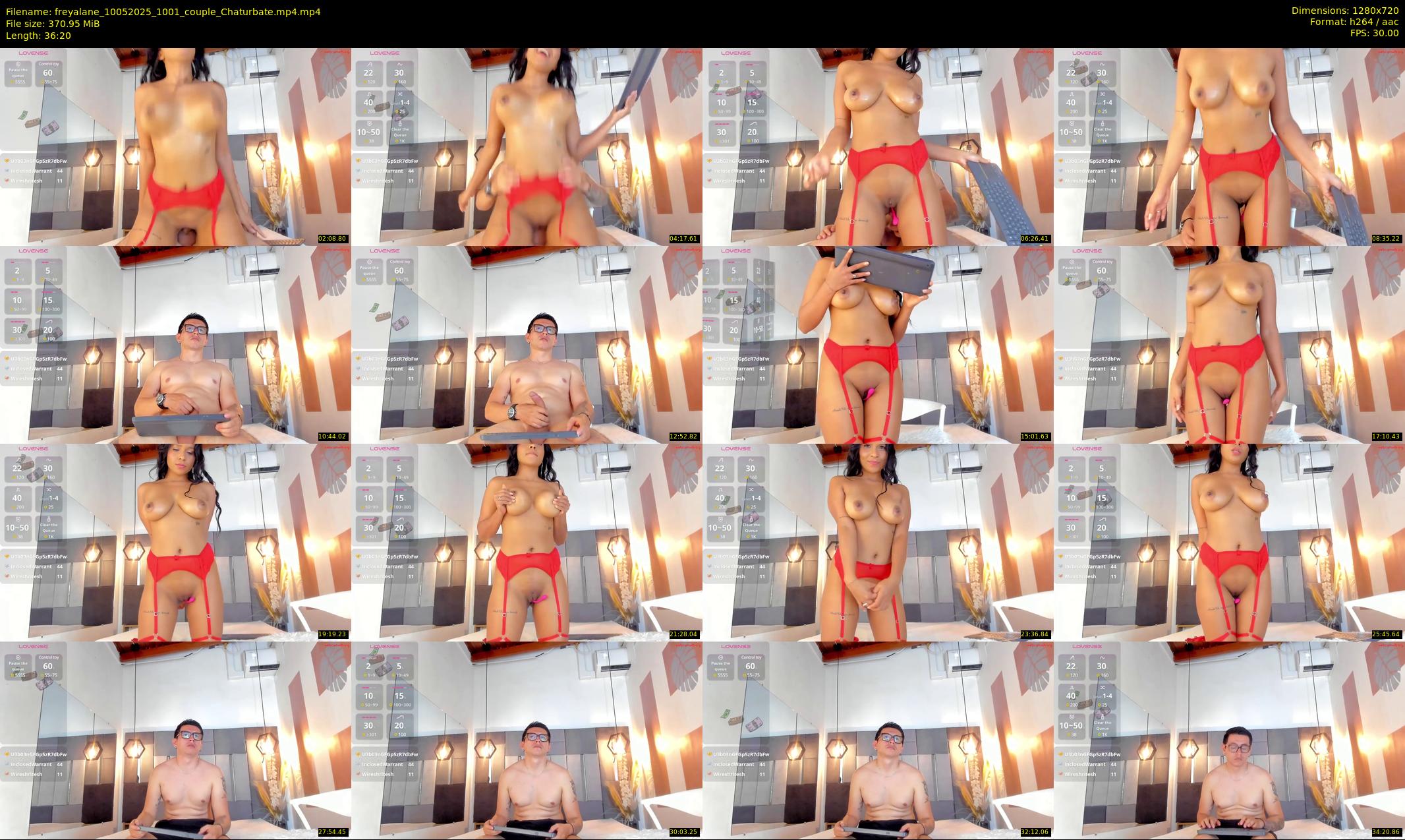 freyalane — 37 minute Chaturbate couple cam show recording, 720p, May 10, 2025