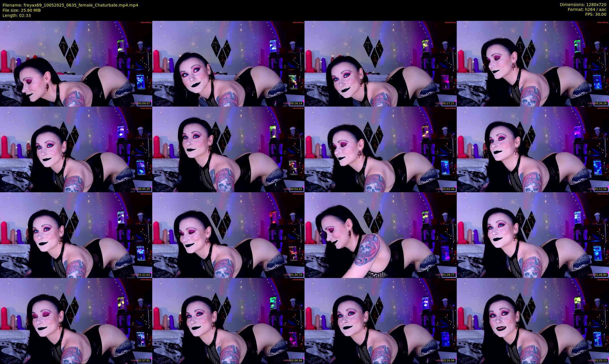 freyax69 — 3 minute Chaturbate female cam show recording, 720p, May 10, 2025