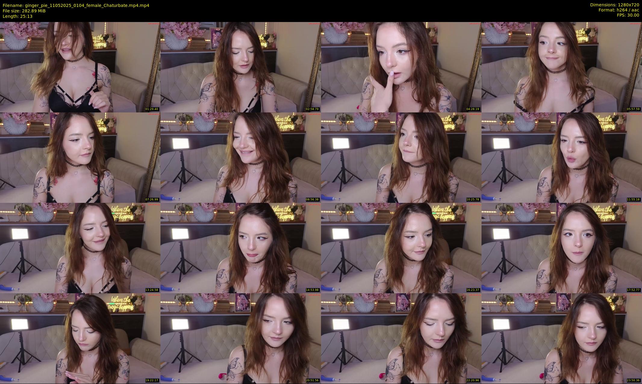 ginger_pie — 26 minute Chaturbate female cam show recording, 720p, May 11, 2025