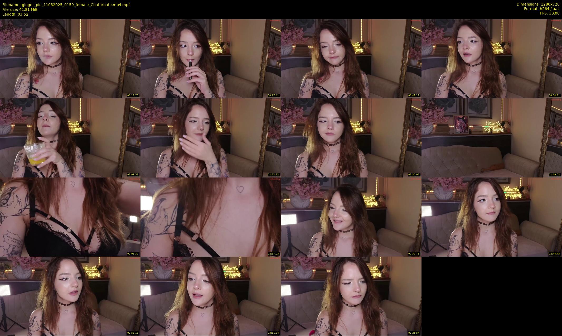 ginger_pie — 4 minute Chaturbate female cam show recording, 720p, May 11, 2025