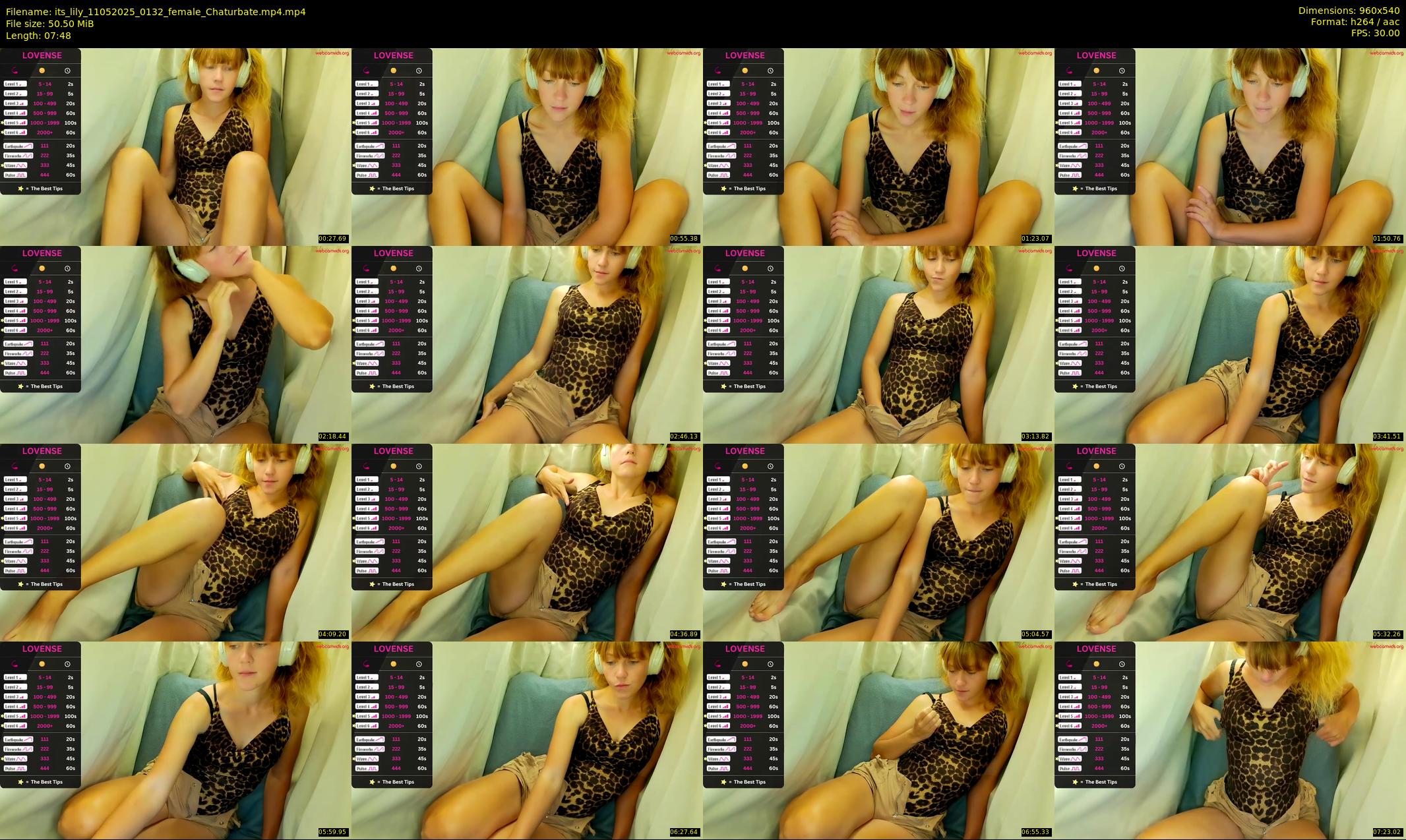 its_lily — 8 minute Chaturbate female cam show recording, 480p, May 11, 2025