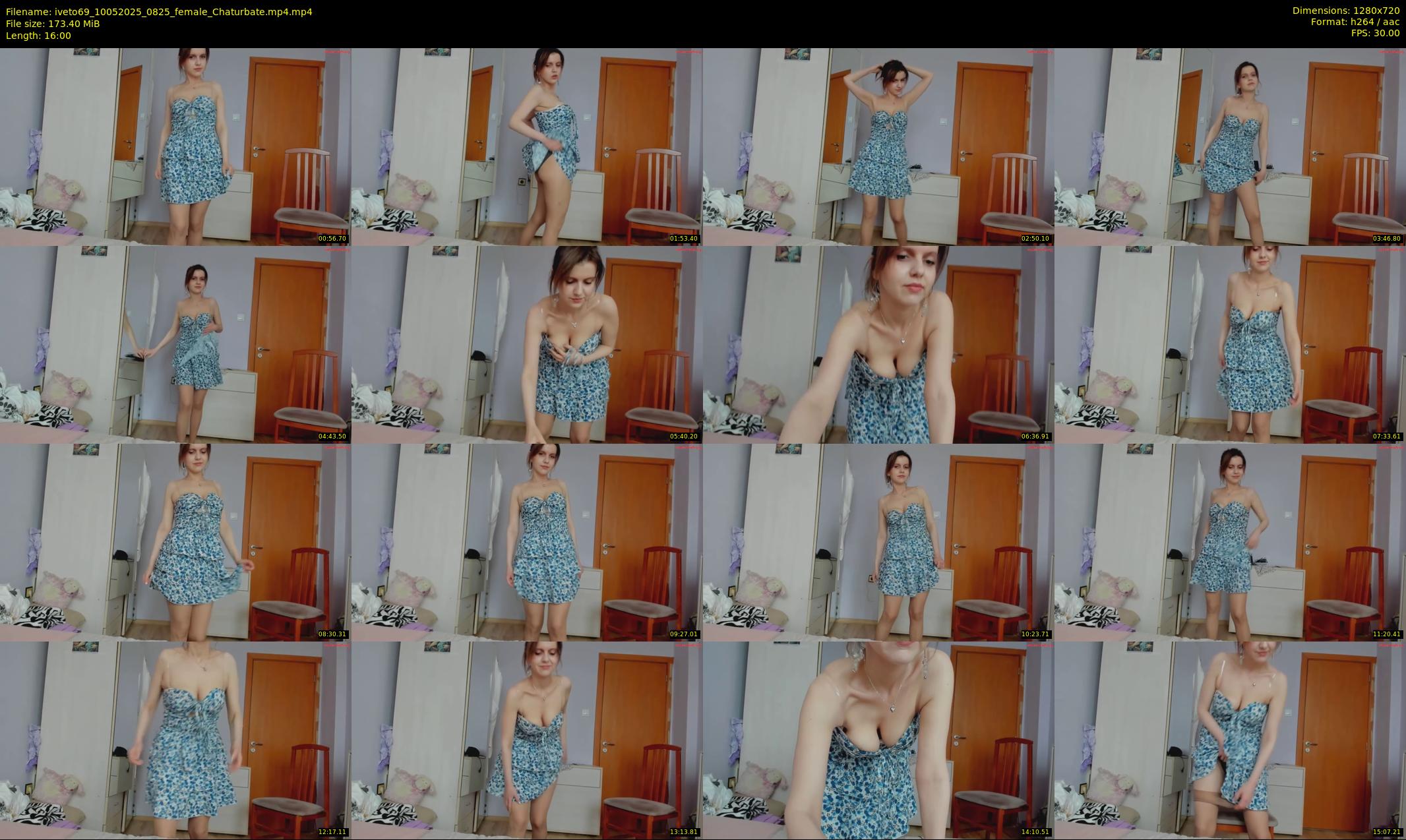 iveto69 — 16 minute Chaturbate female cam show recording, 720p, May 10, 2025
