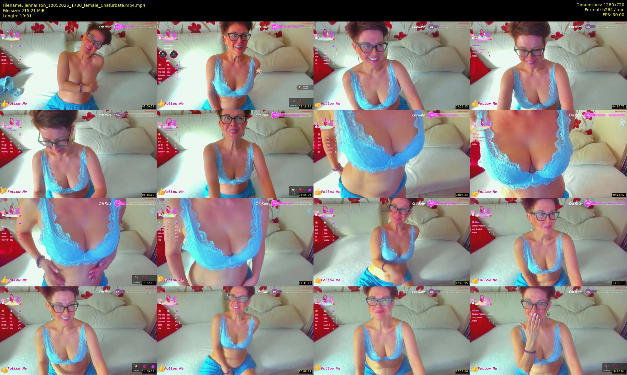 jennalison — 20 minute Chaturbate female cam show recording, 720p, May 10, 2025