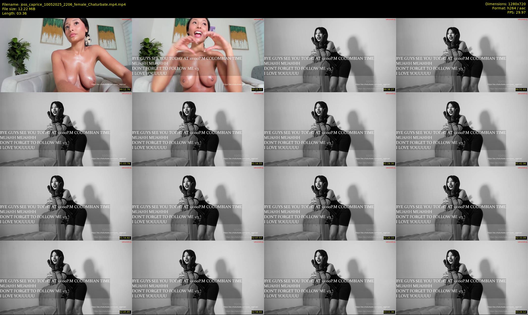 joss_caprice — 4 minute Chaturbate female cam show recording, 720p, May 10, 2025