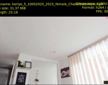 karlye_5 — 26 minute Chaturbate female cam show recording, 720p, May 10, 2025