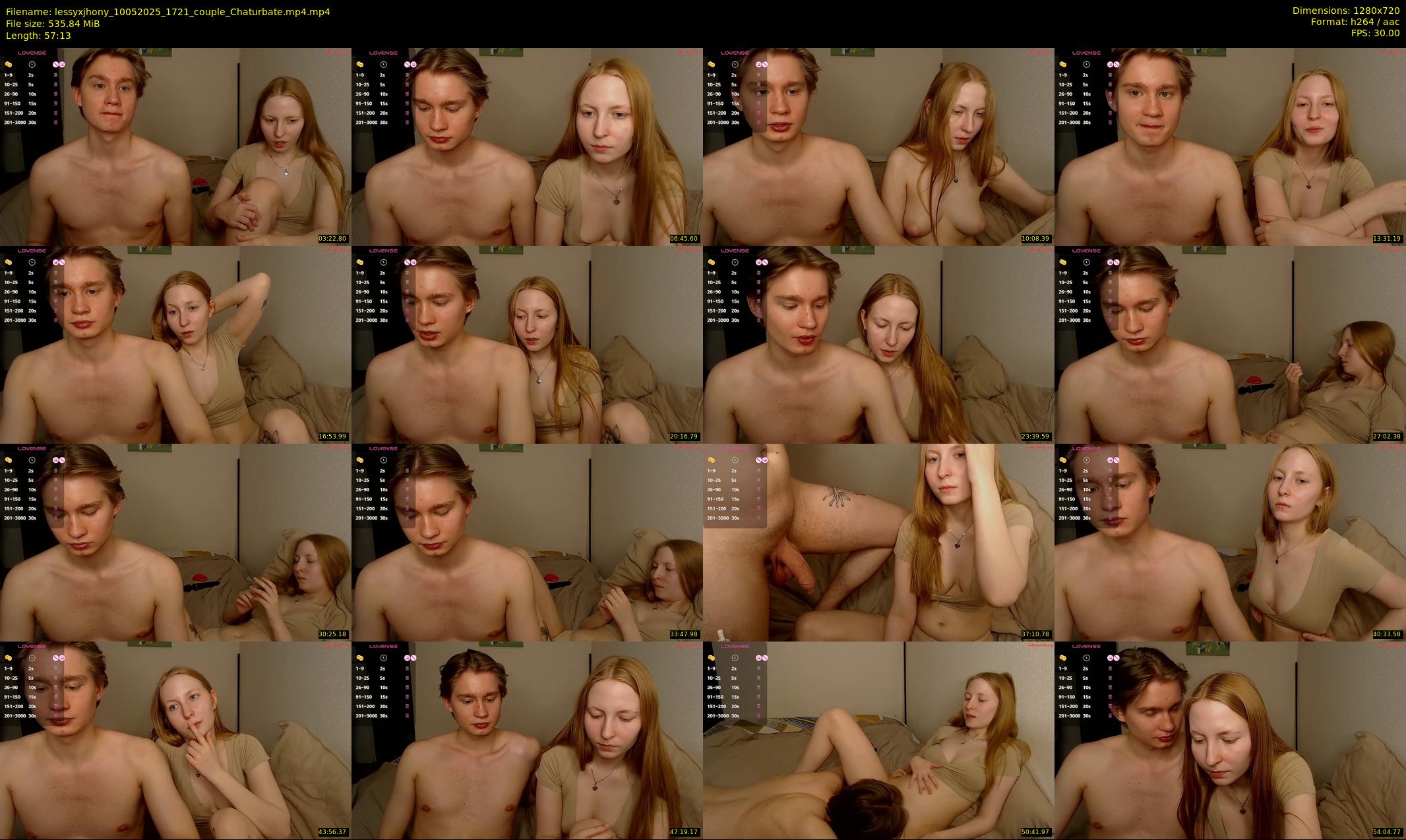 lessyxjhony — 58 minute Chaturbate couple cam show recording, 720p, May 10, 2025