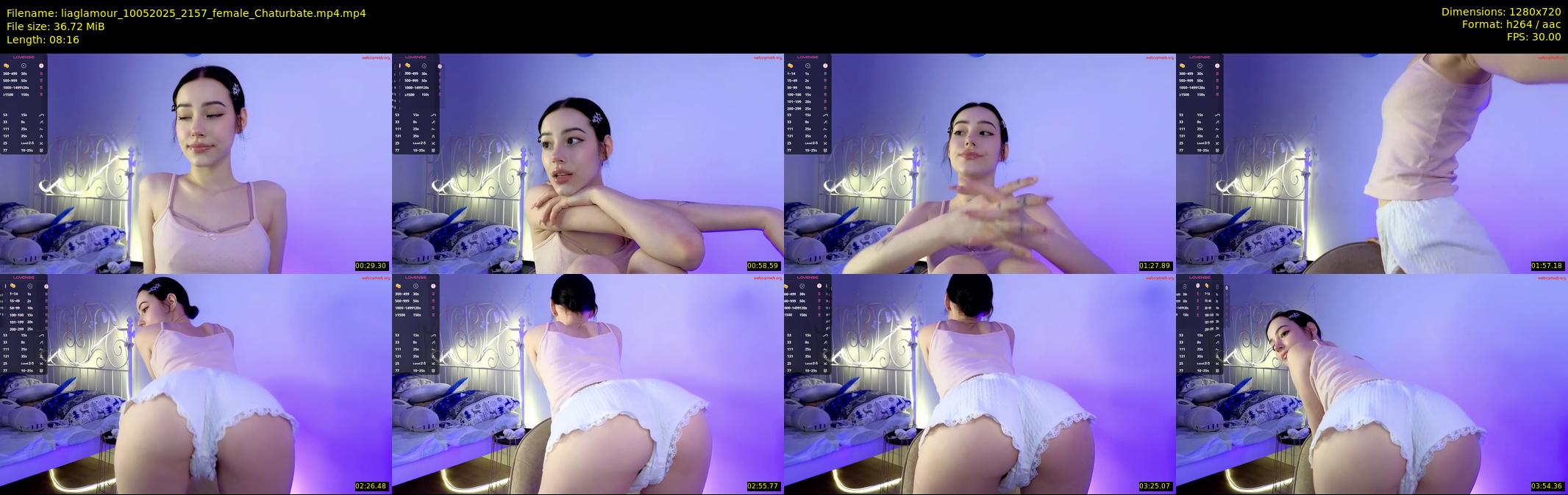 liaglamour — 9 minute Chaturbate female cam show recording, 720p, May 10, 2025